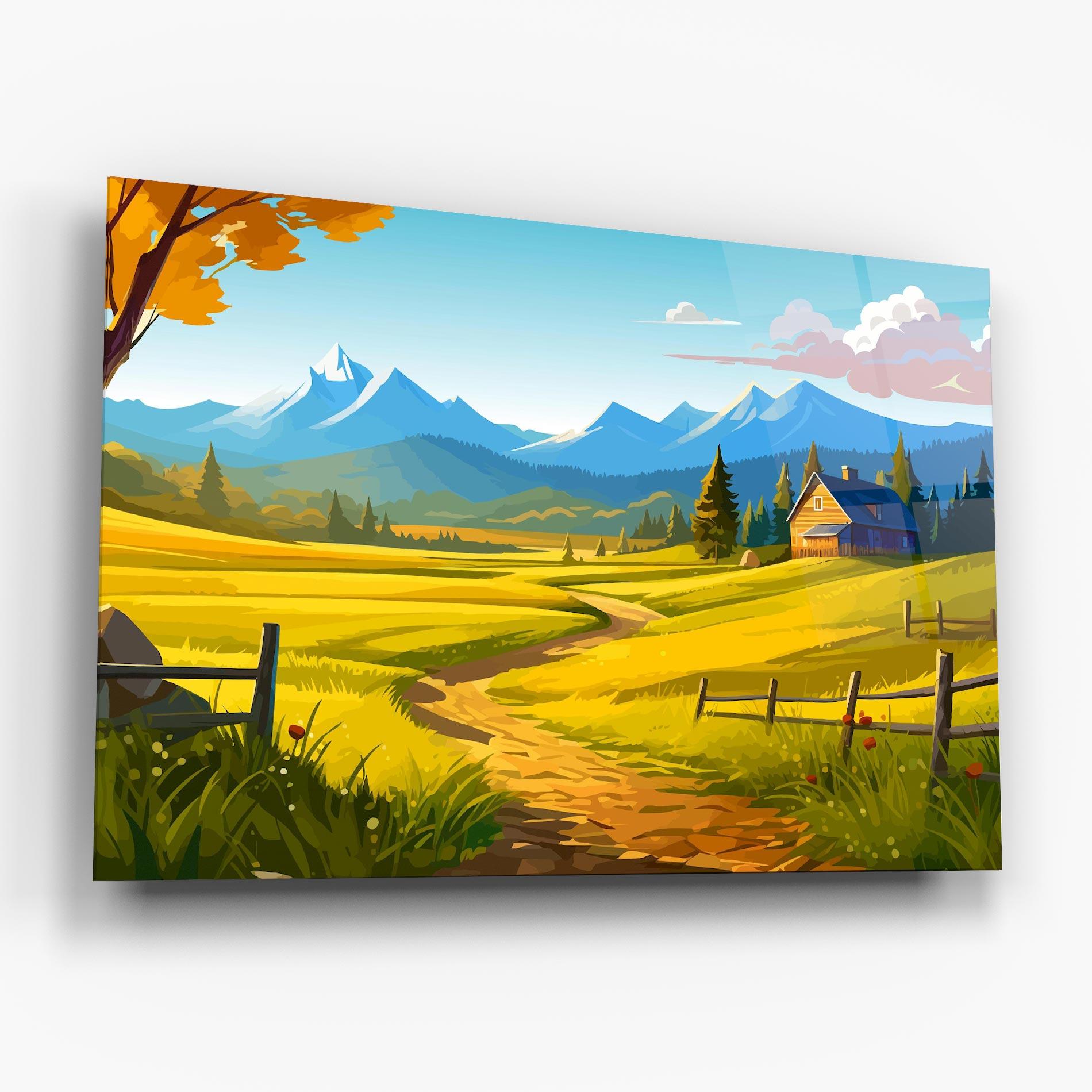 Glasbild Daylight Rural View mockup 6