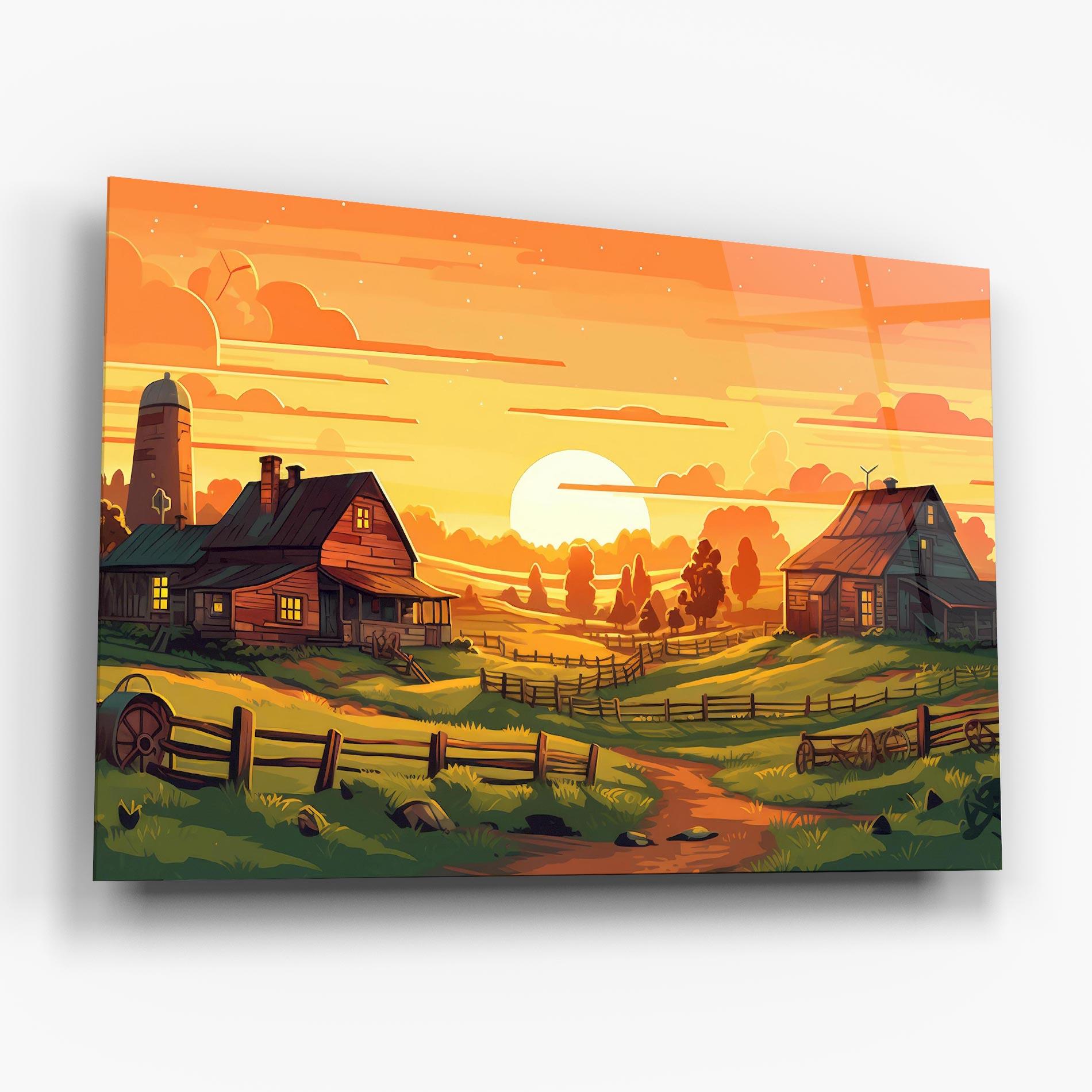 Glasbild Farmhouse Sunlight mockup 6