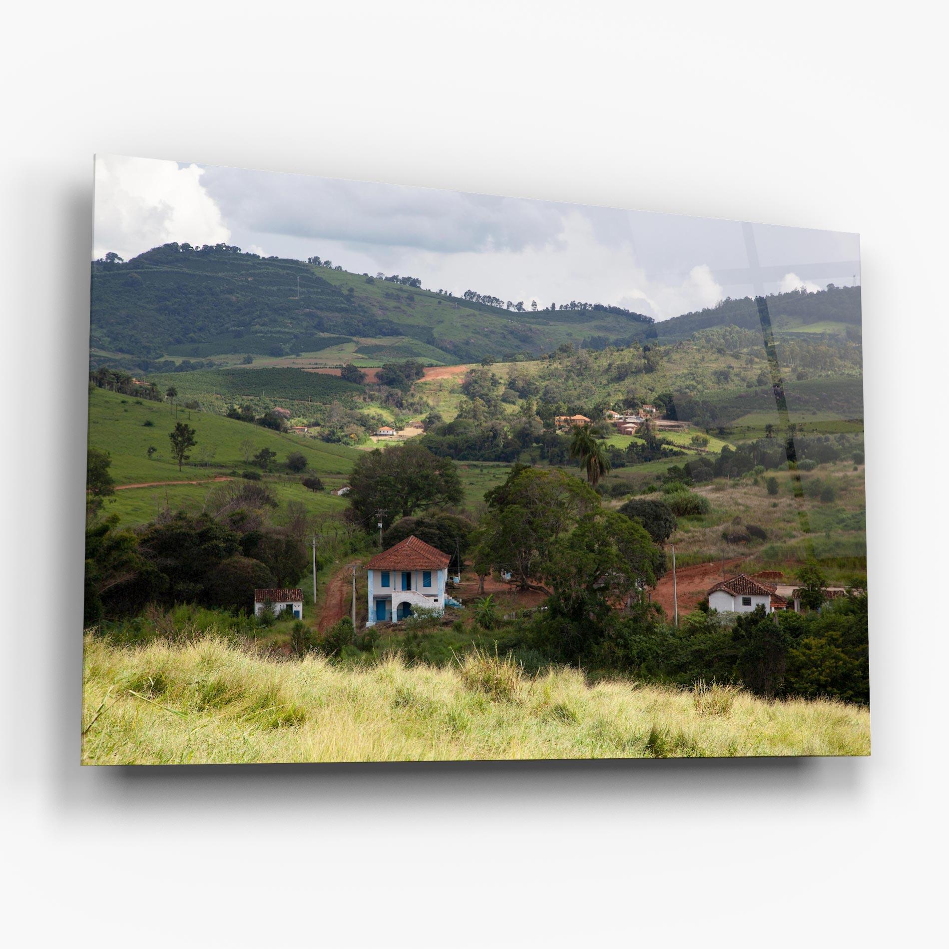 Glasbild Green Countryside mockup 6