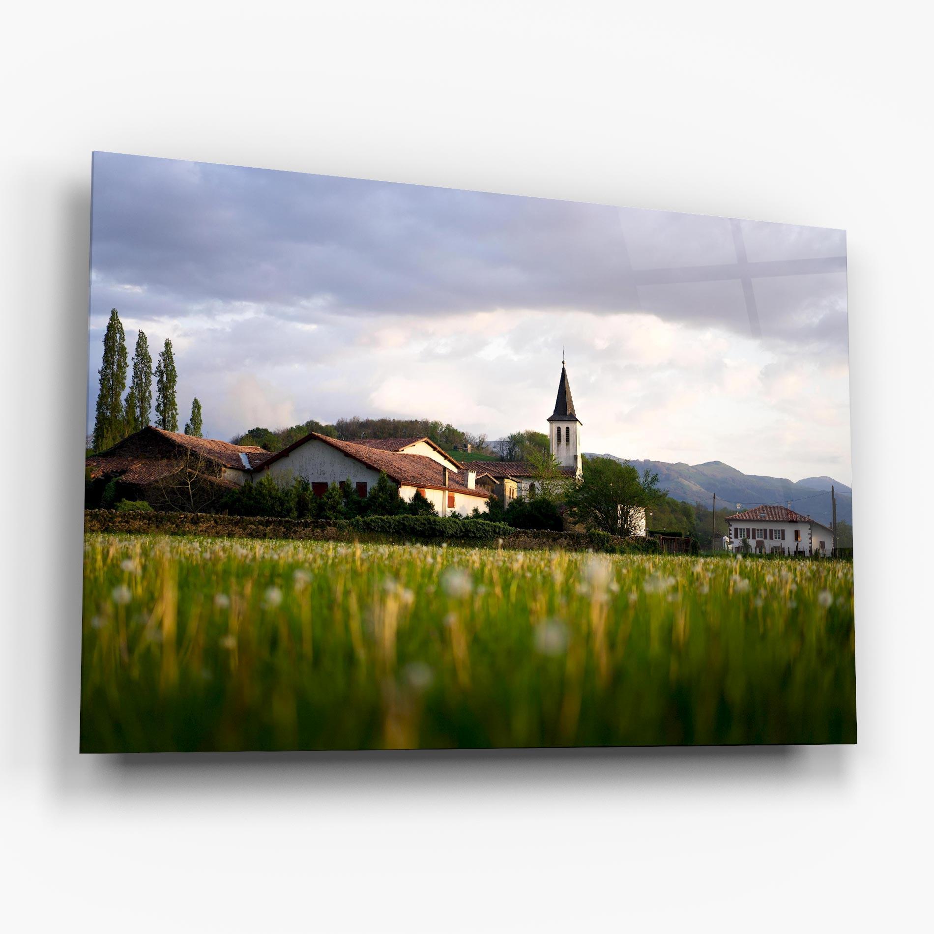 Glasbild Land Church mockup 6