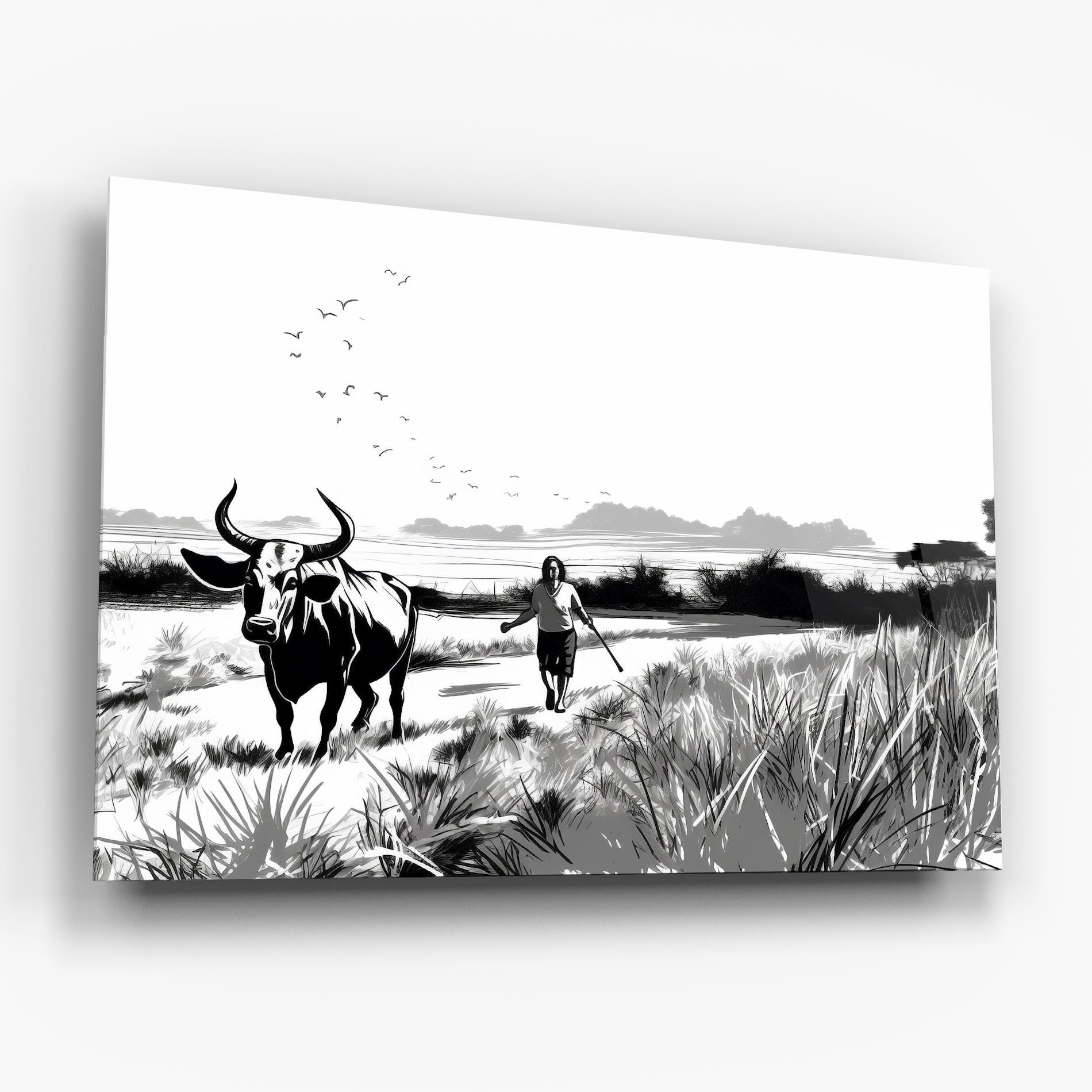 Glasbild Monochrome View mockup 6