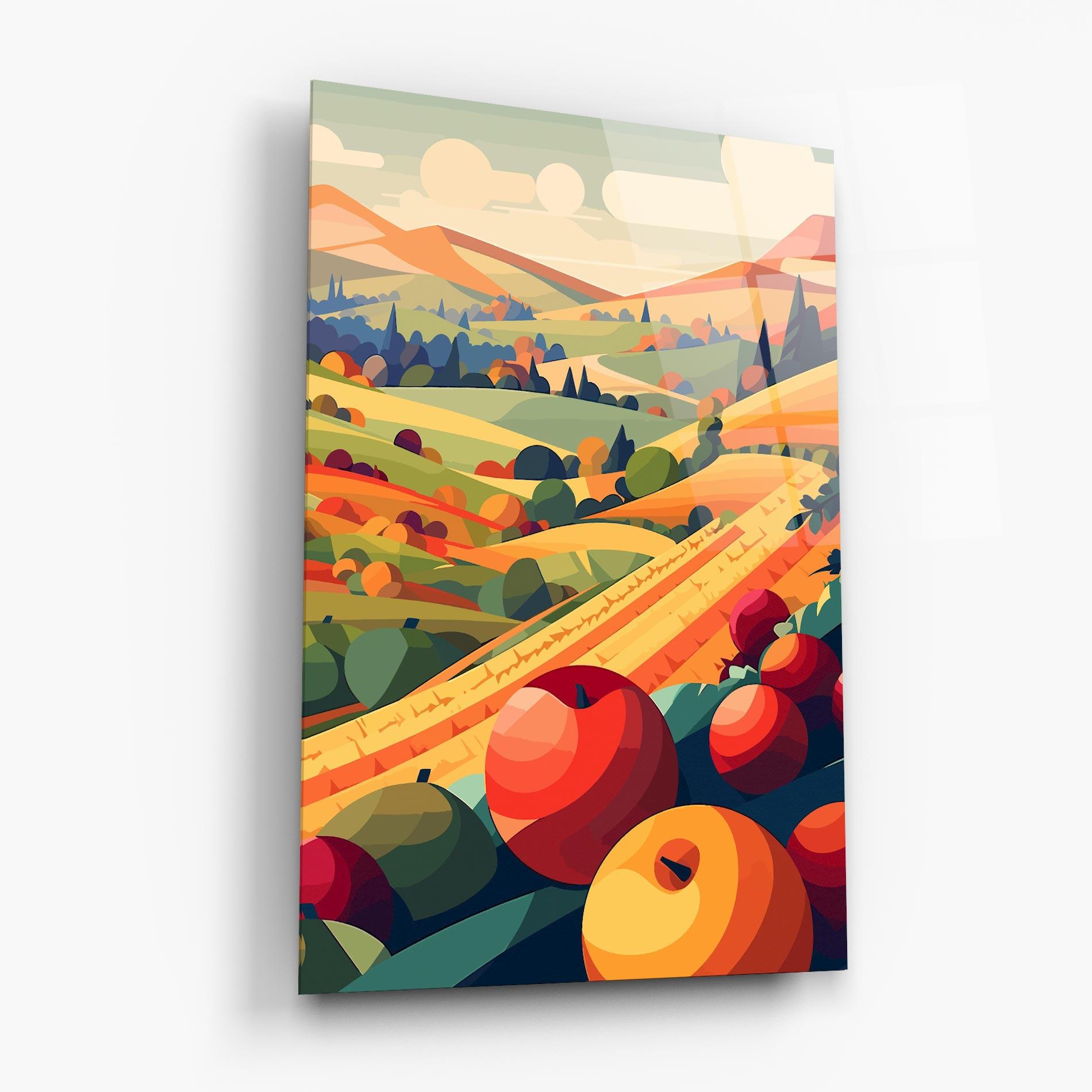 Glasbild Autumn Rural Fruits mockup 6