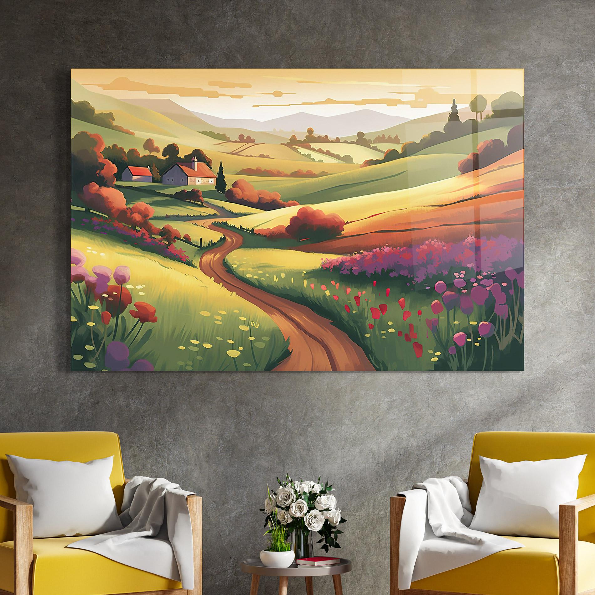 Glasbild Countryside Charm mockup 4