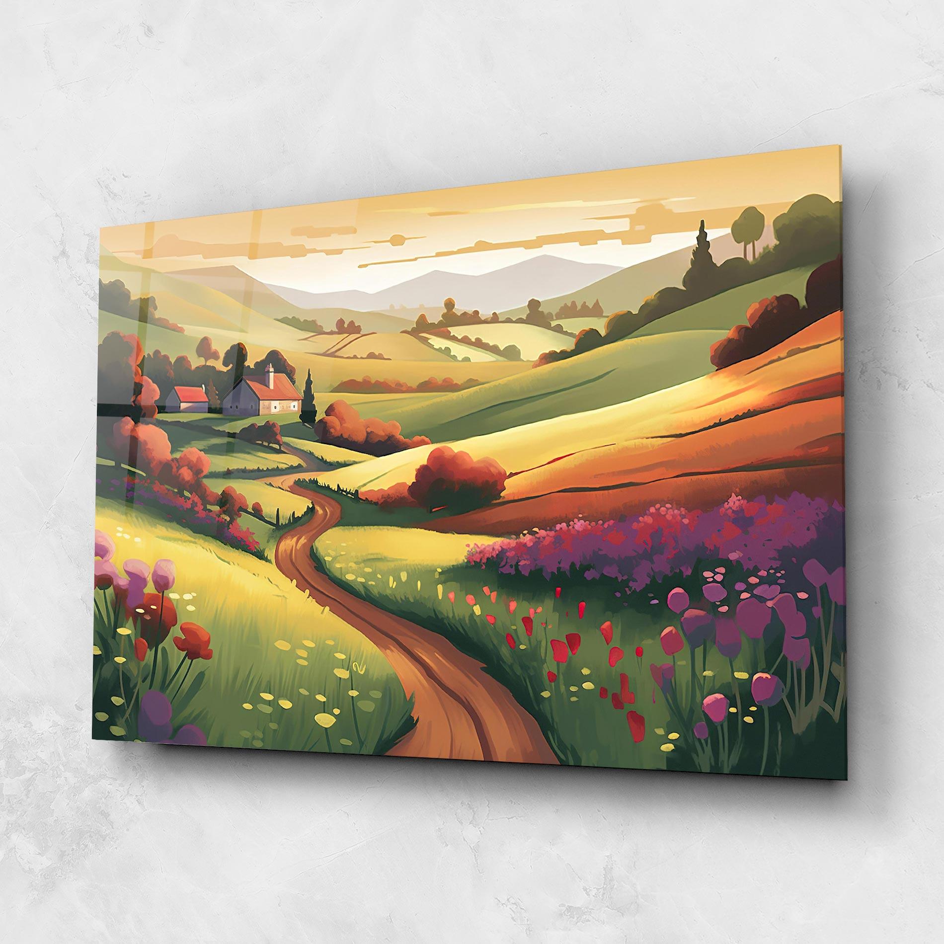 Glasbild Countryside Charm mockup 1