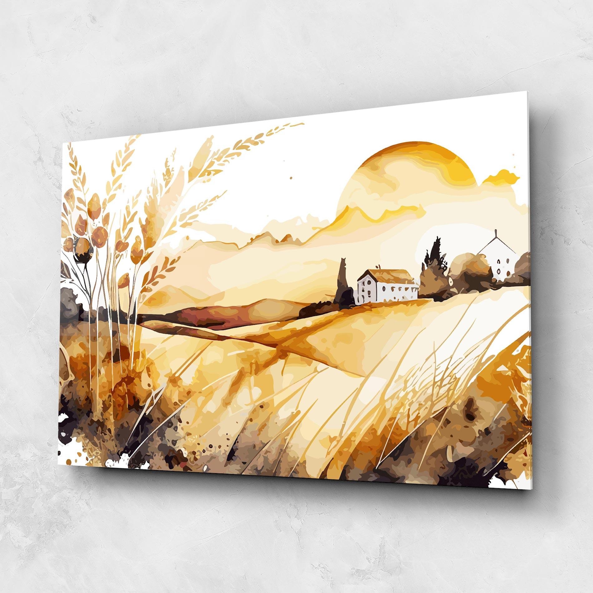 Glasbild Crops Field mockup 1