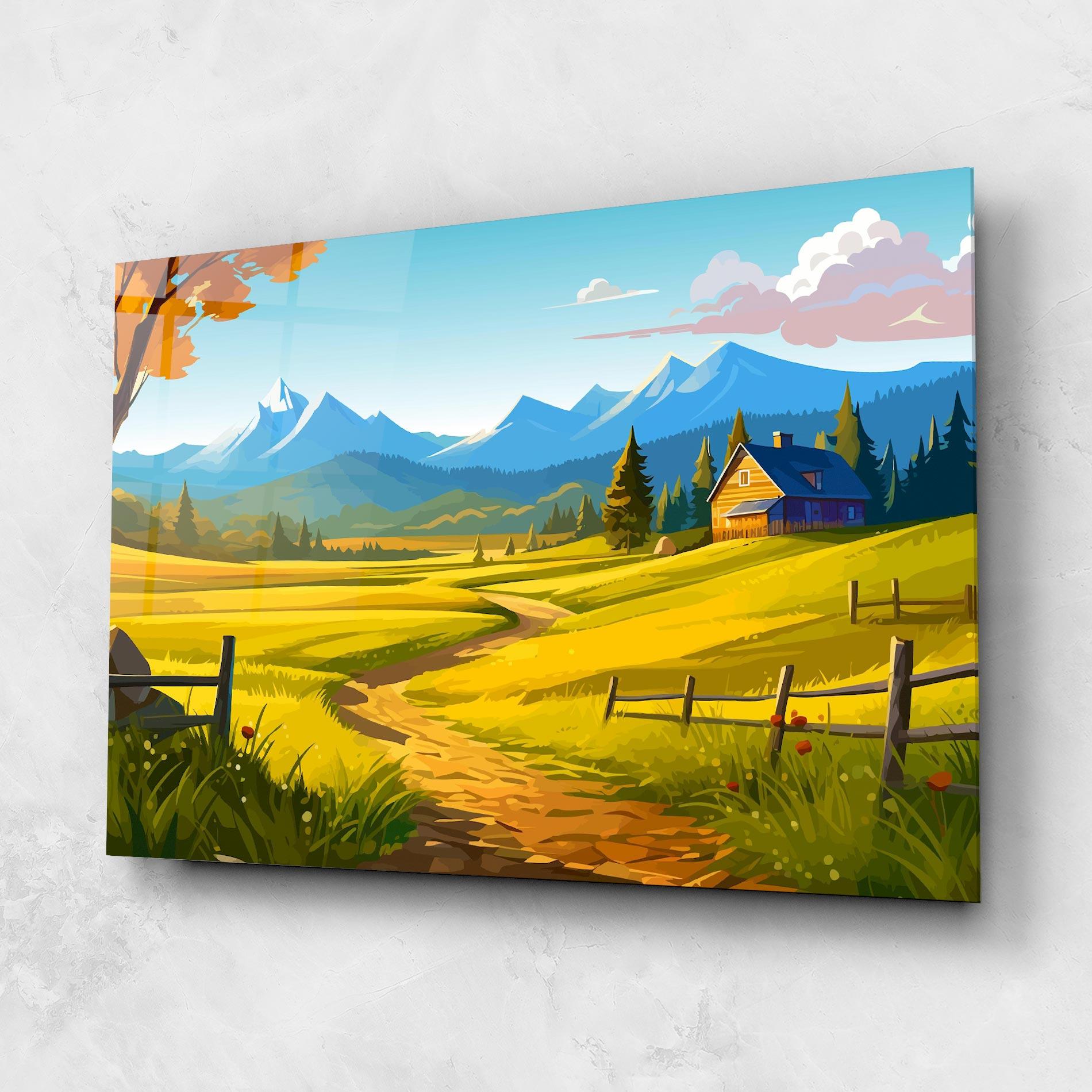 Glasbild Daylight Rural View mockup 1
