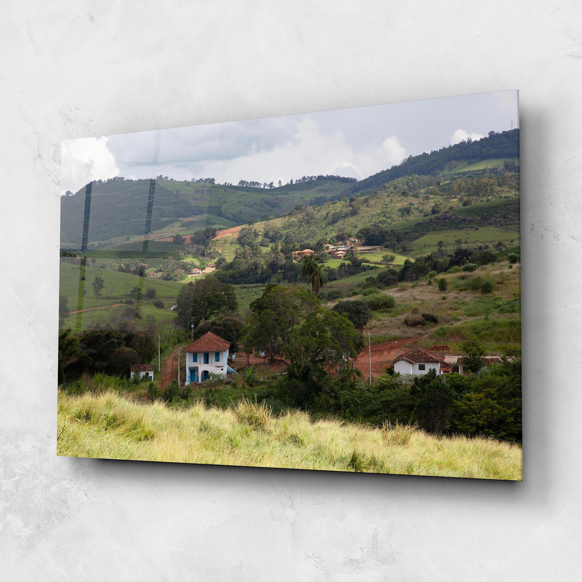 Glasbild Green Countryside mockup 1