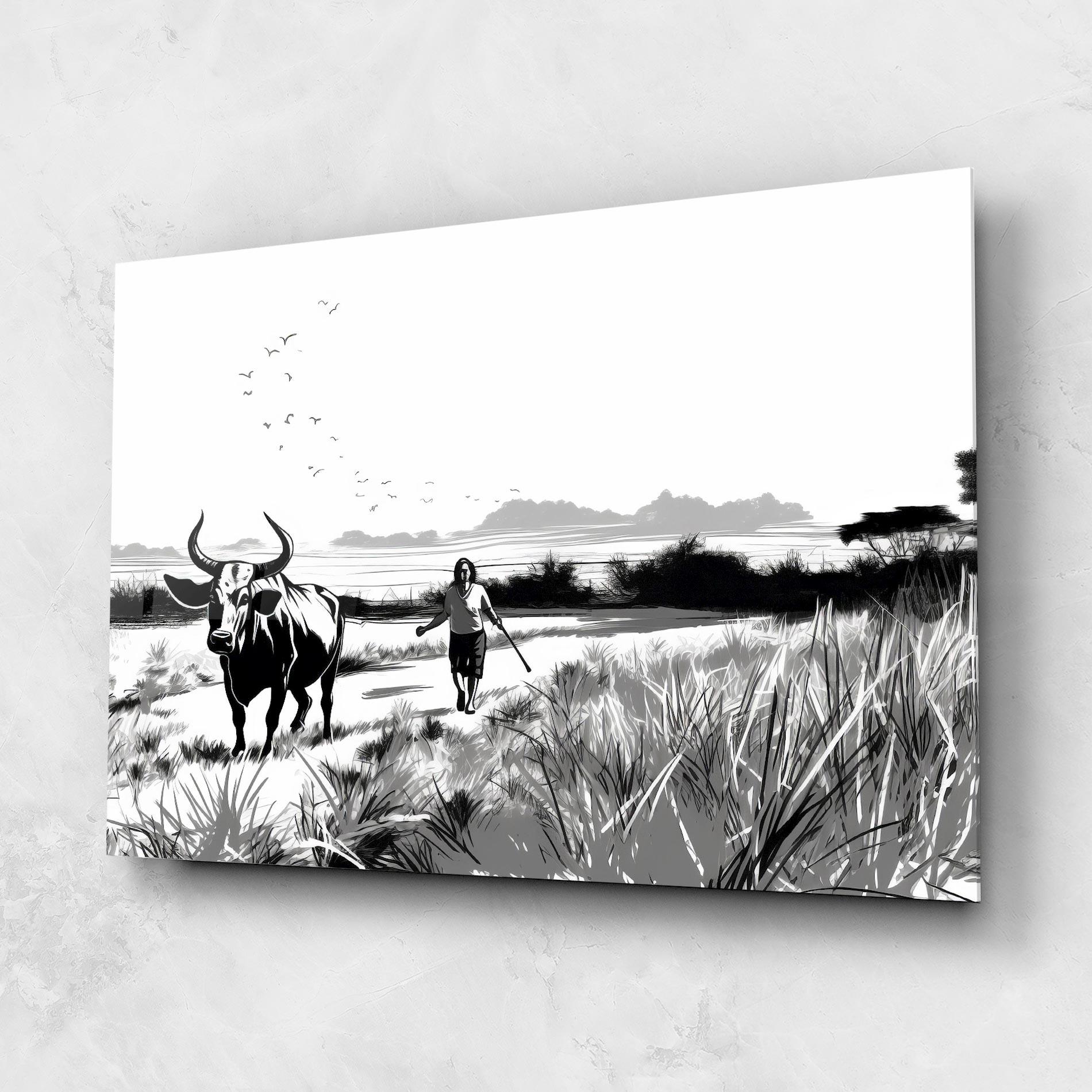 Glasbild Monochrome View mockup 1