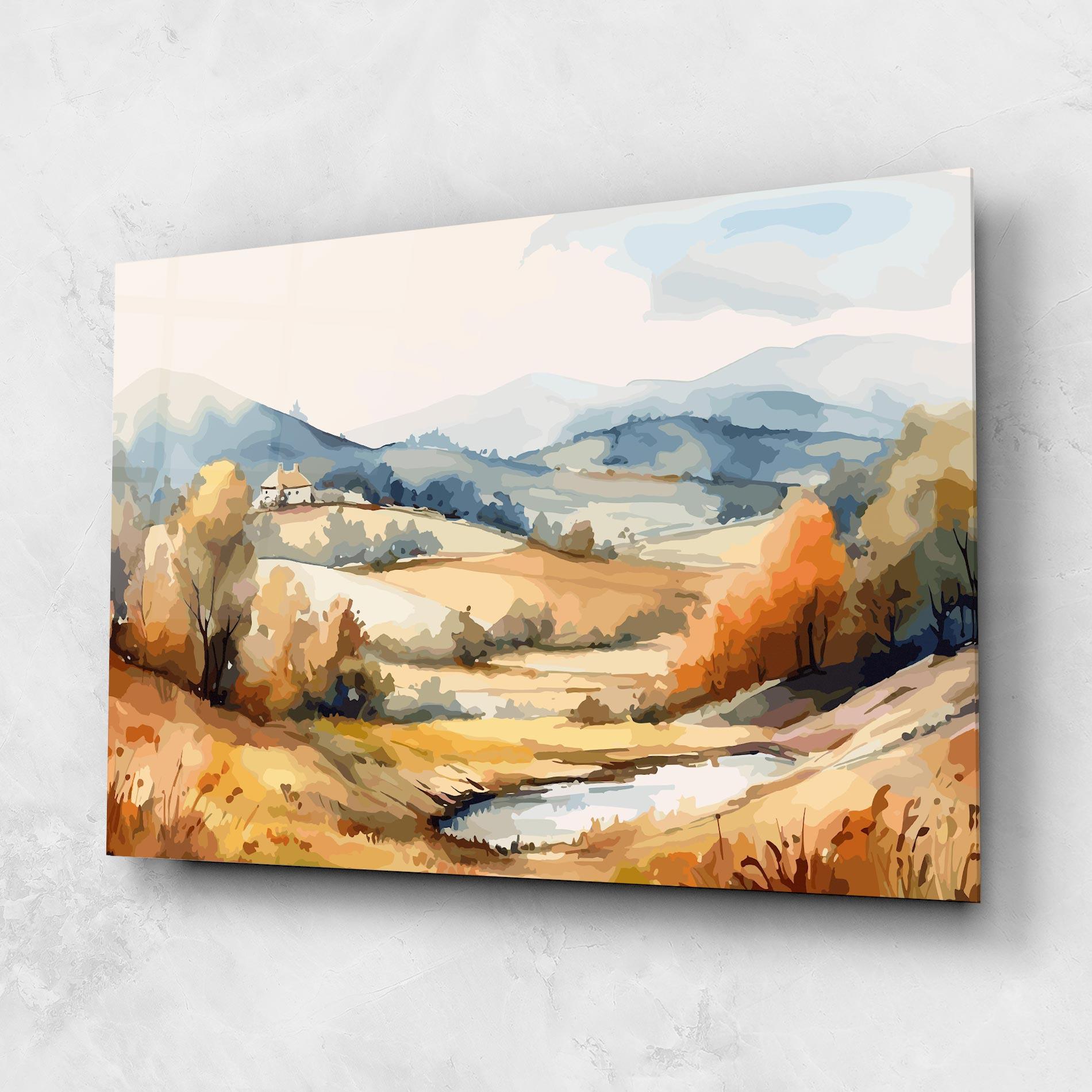 Glasbild Rural Small Lake mockup 1
