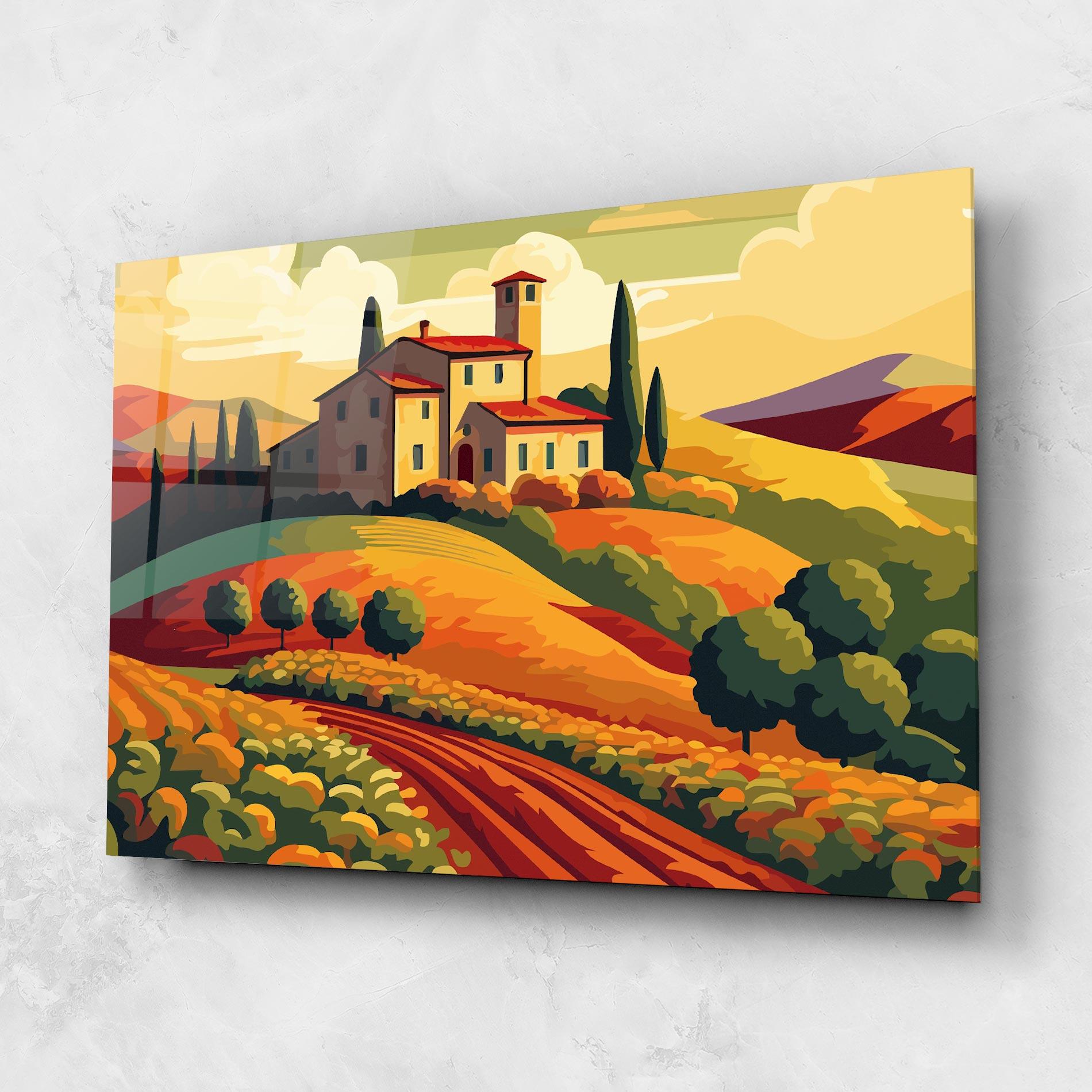 Glasbild Urban Autumn Art mockup 1