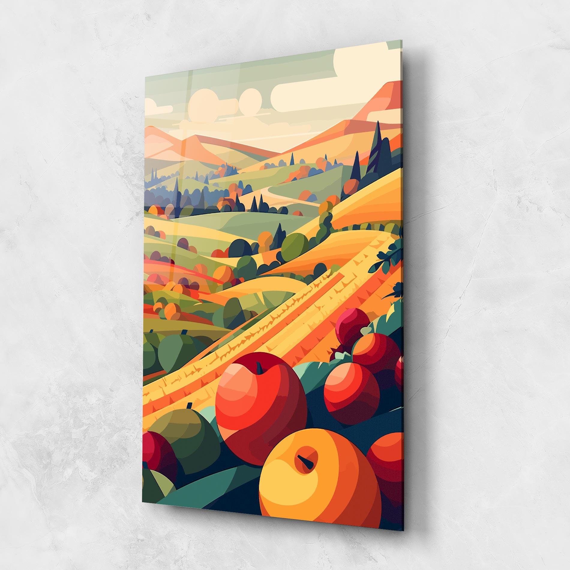 Glasbild Autumn Rural Fruits mockup 1