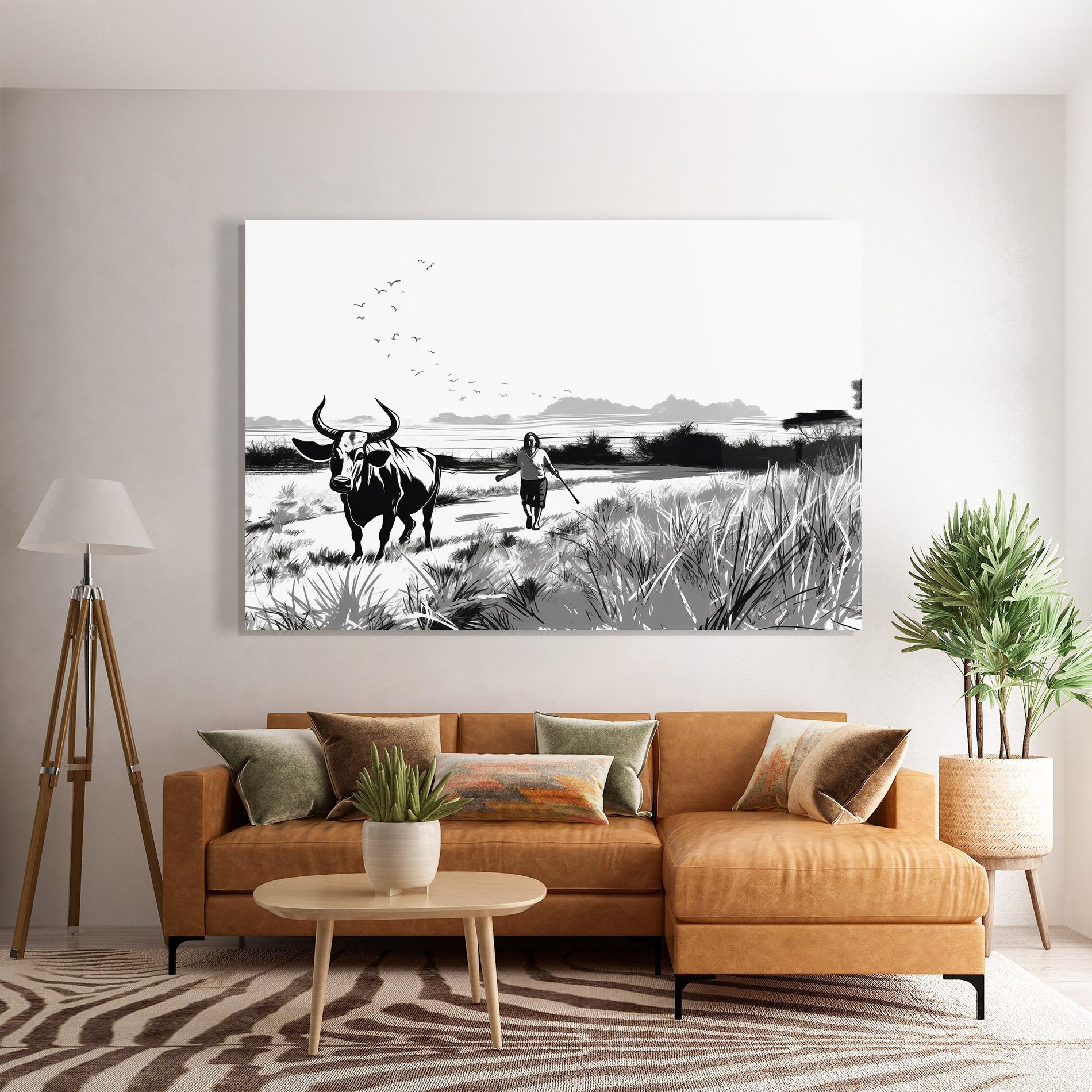 Glasbild Monochrome View mockup 7