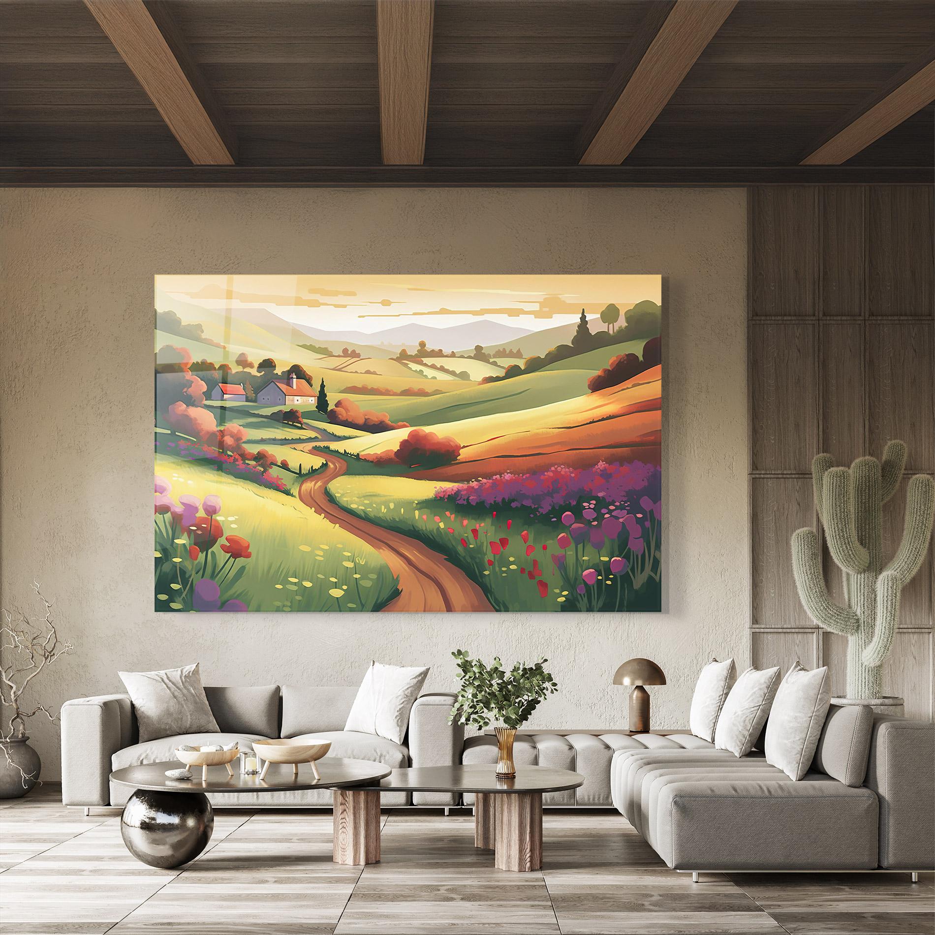 Glasbild Countryside Charm mockup 8