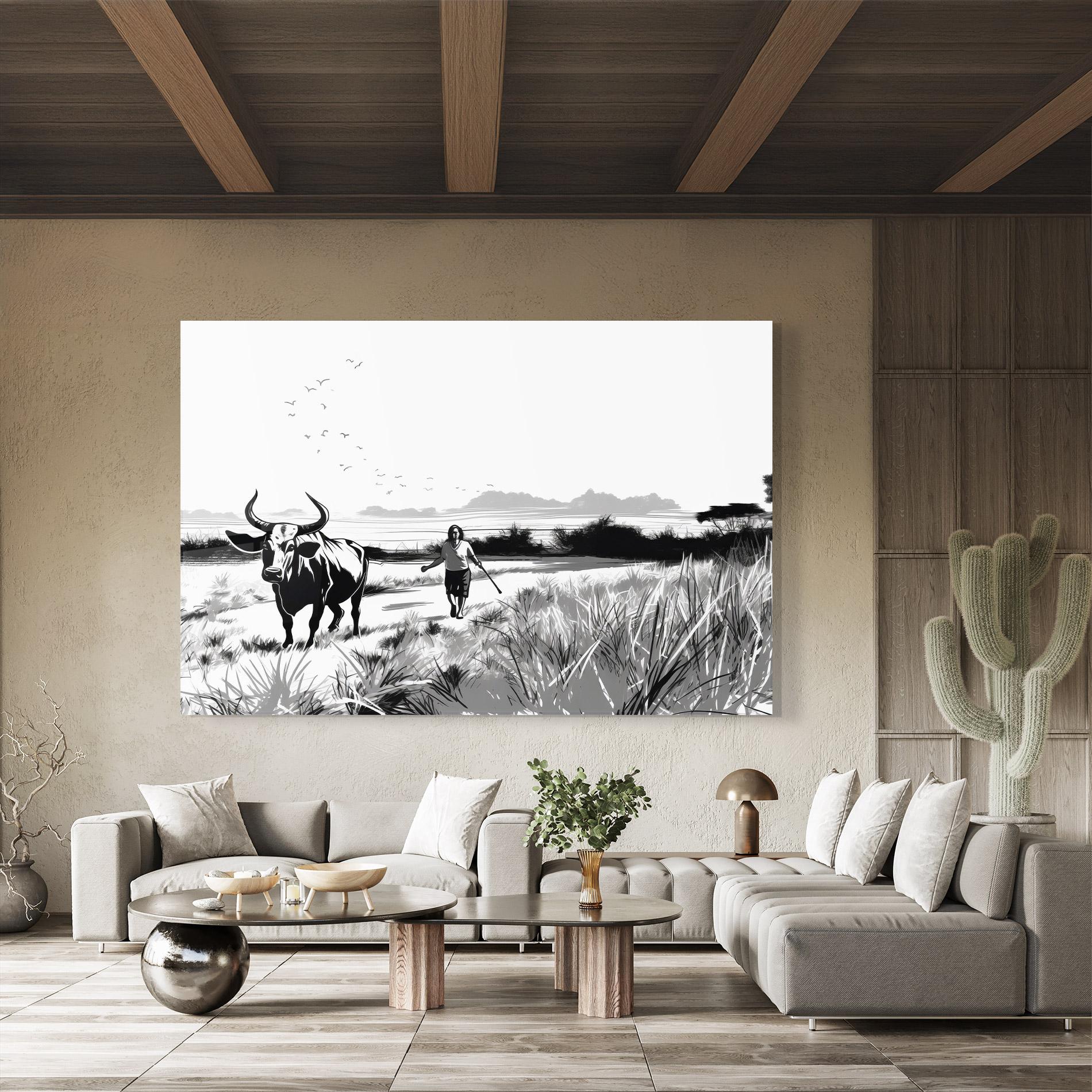 Glasbild Monochrome View mockup 8