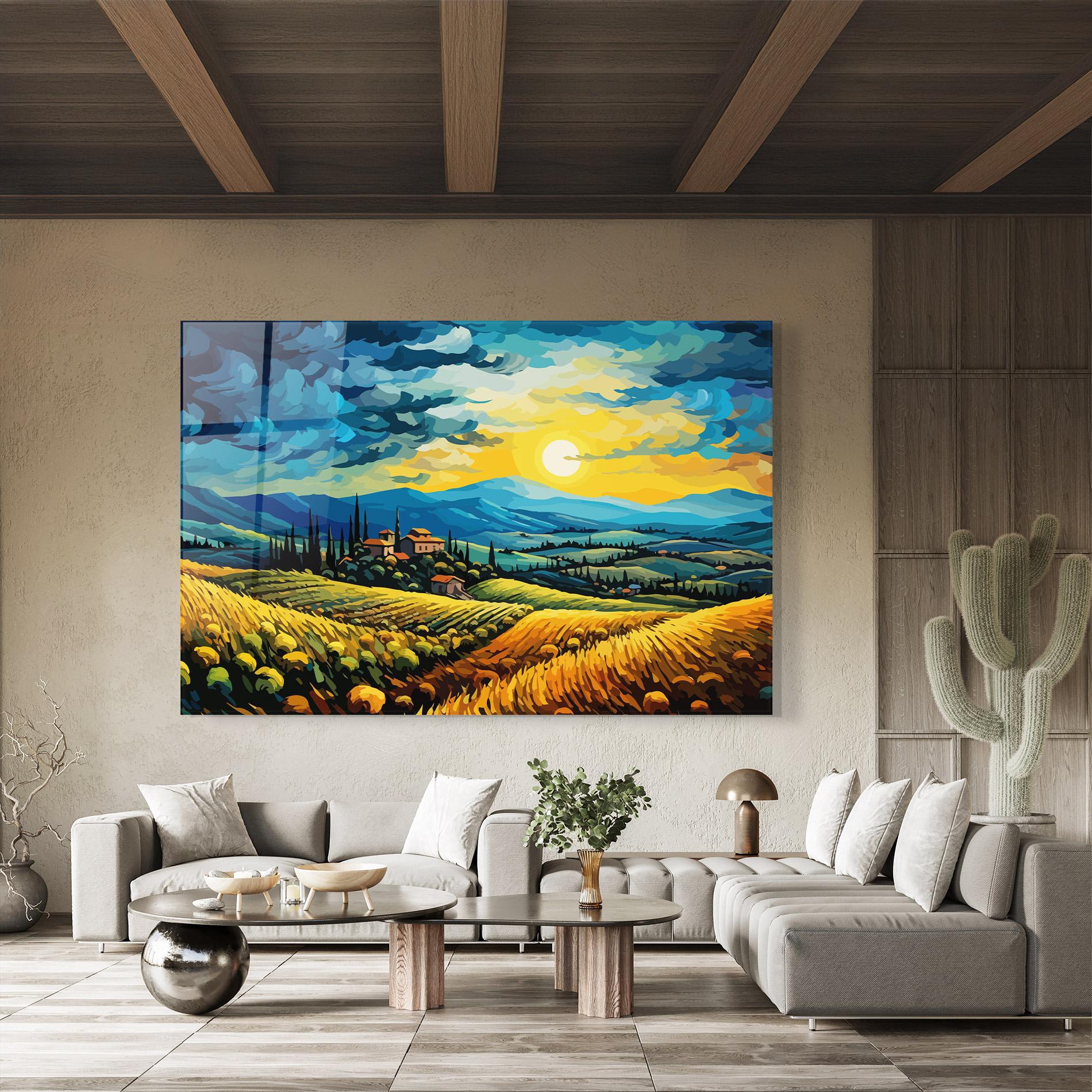 Glasbild Rural Fantasy View mockup 8