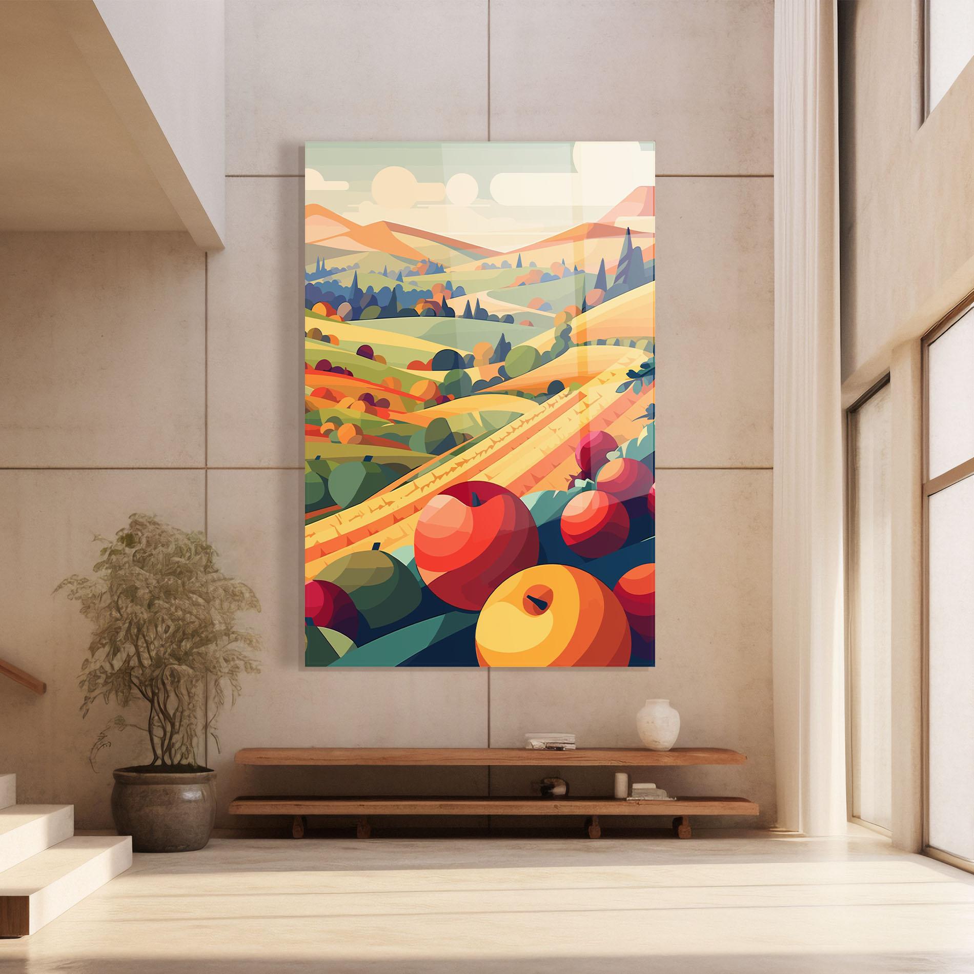 Glasbild Autumn Rural Fruits mockup 8