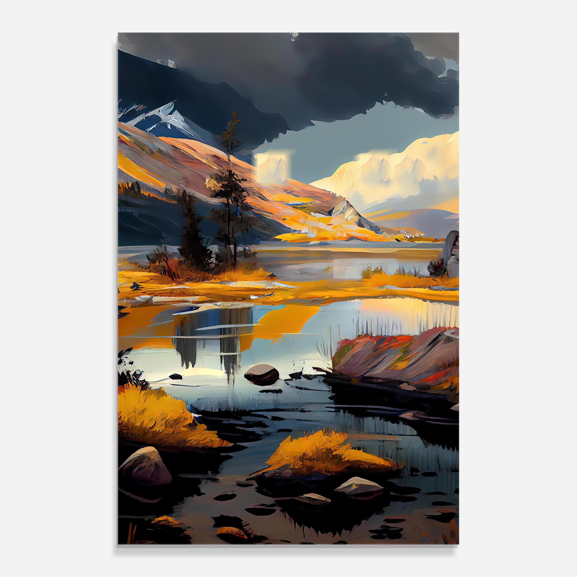 Glasbild Autumn Landscape mockup 0