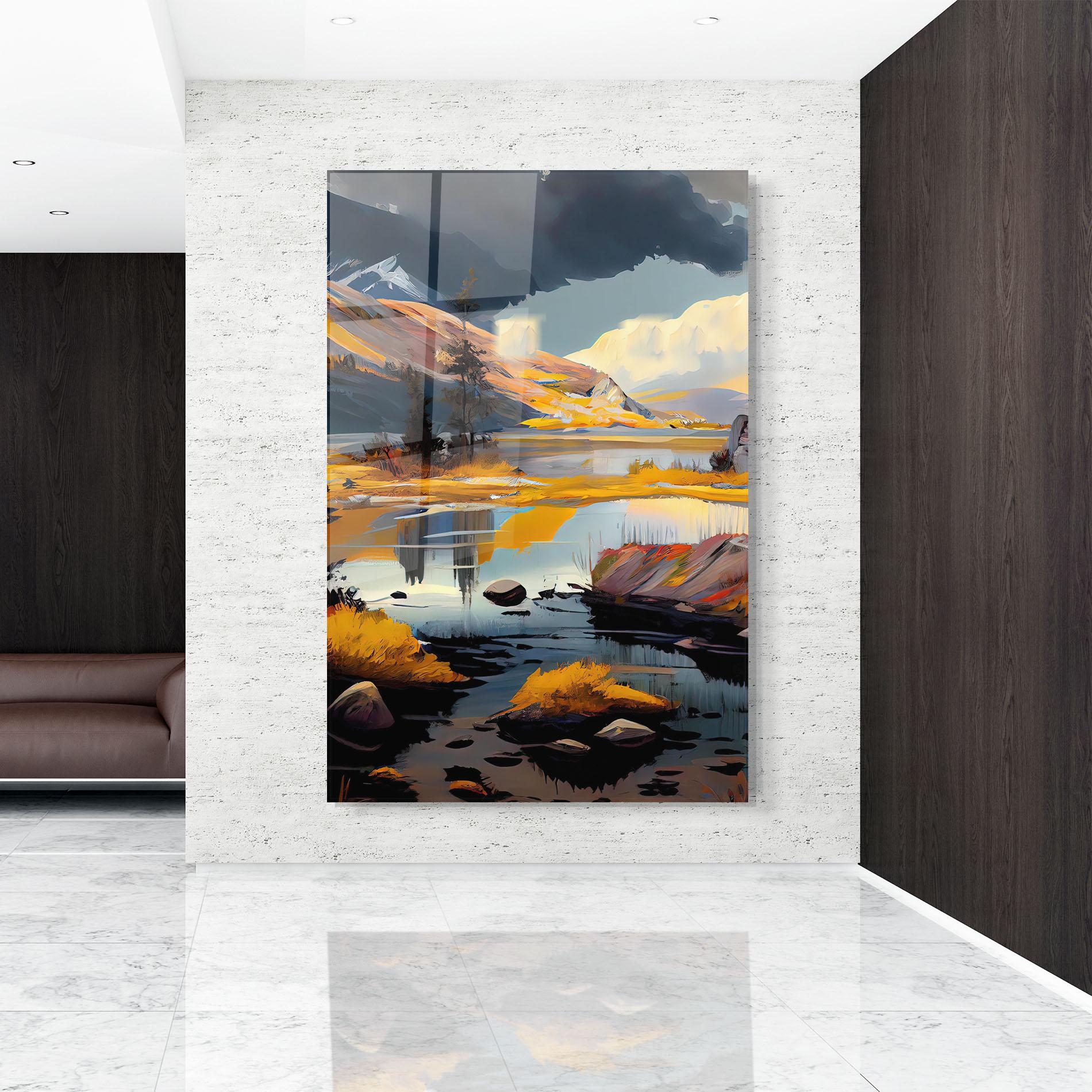 Glasbild Autumn Landscape mockup 9