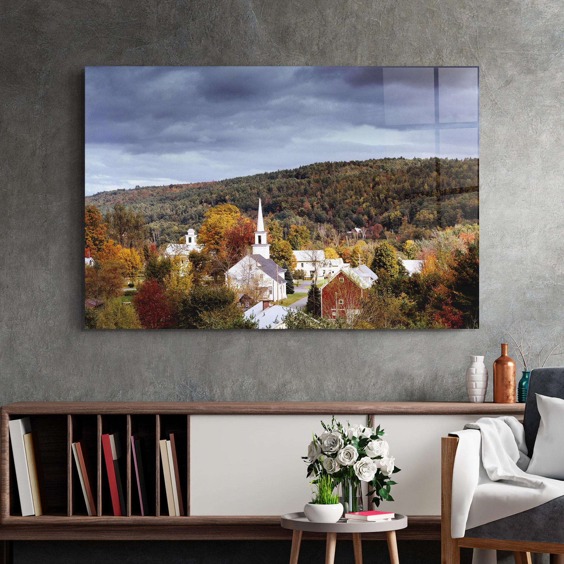 Glasbild Autumn Trees mockup 2