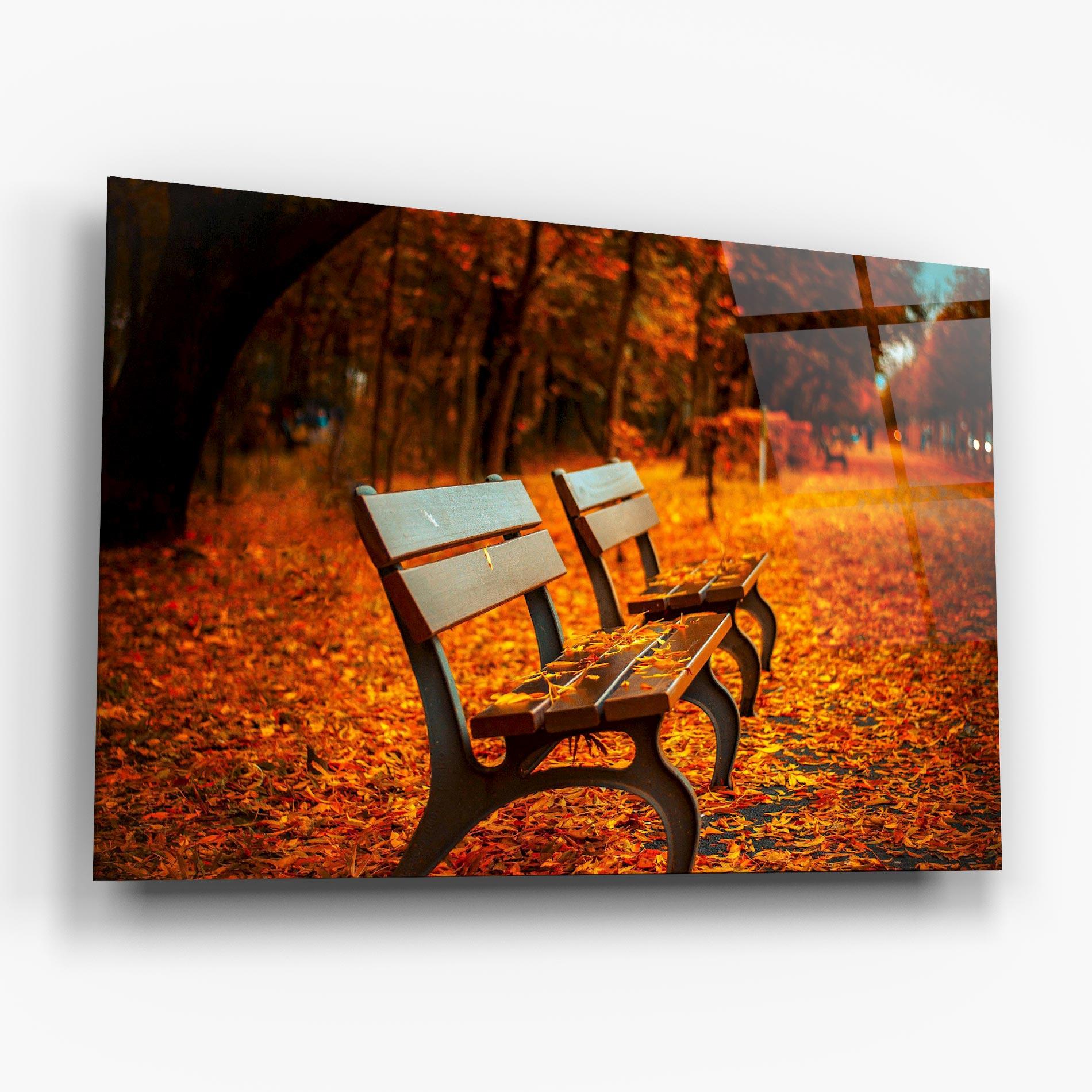 Glasbild Autumn Bench View mockup 6