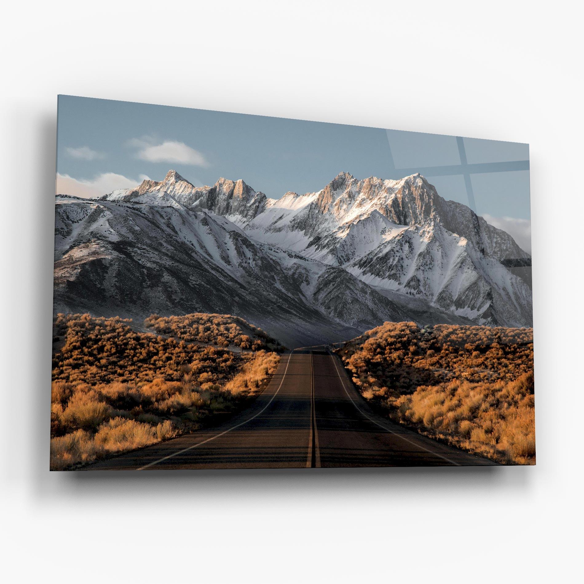 Glasbild Autumn Mountain View mockup 6