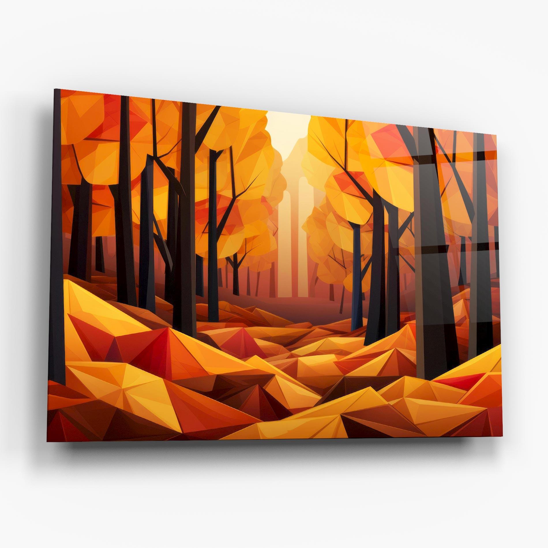 Glasbild Autumn Shapes mockup 6