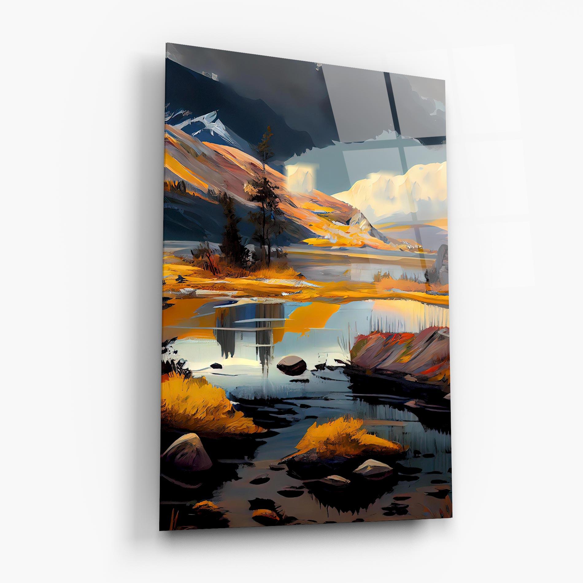 Glasbild Autumn Landscape mockup 6