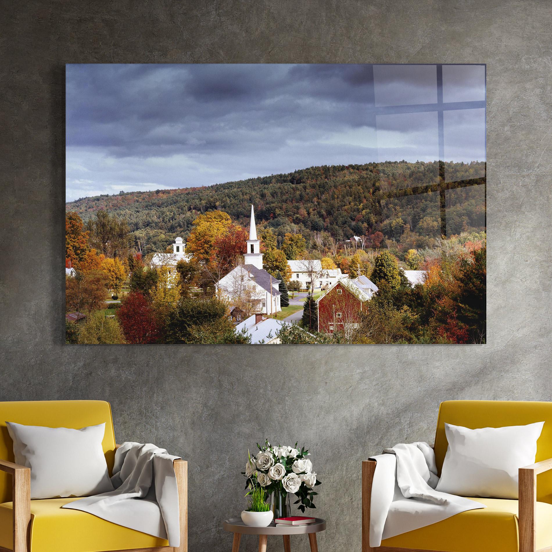 Glasbild Autumn Trees mockup 4