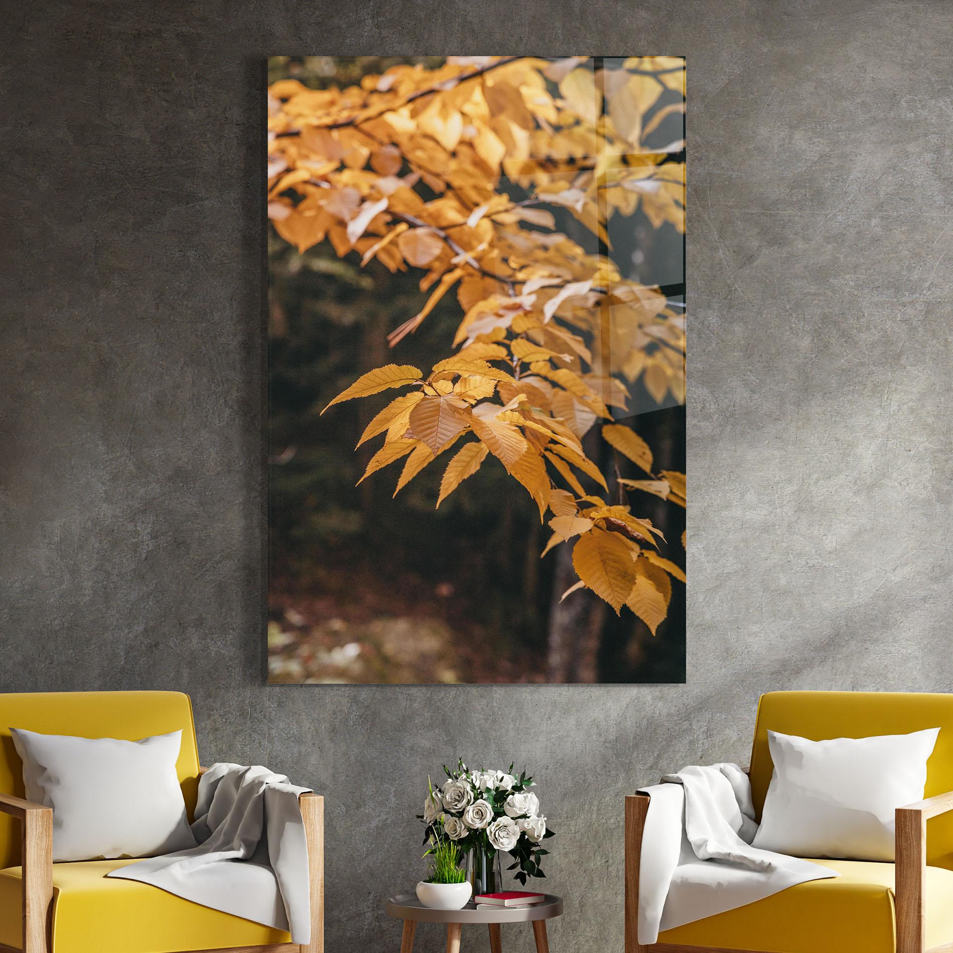 Glasbild Autumn Nature mockup 4