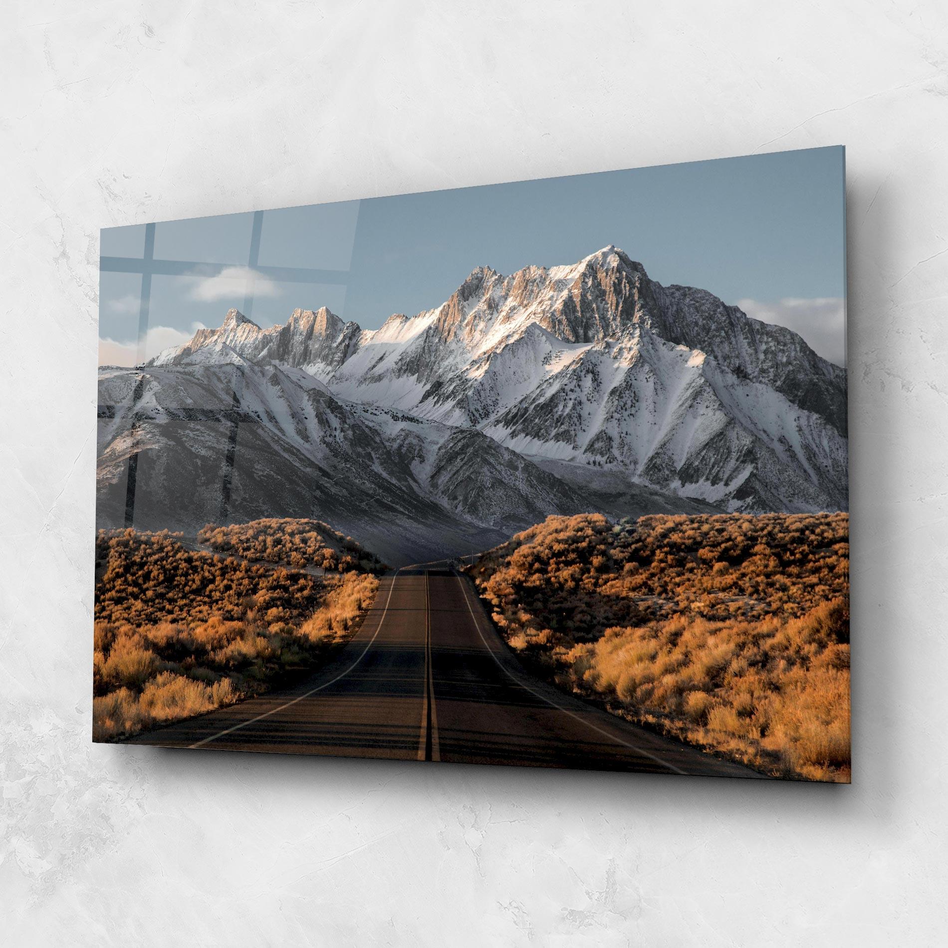 Glasbild Autumn Mountain View mockup 1