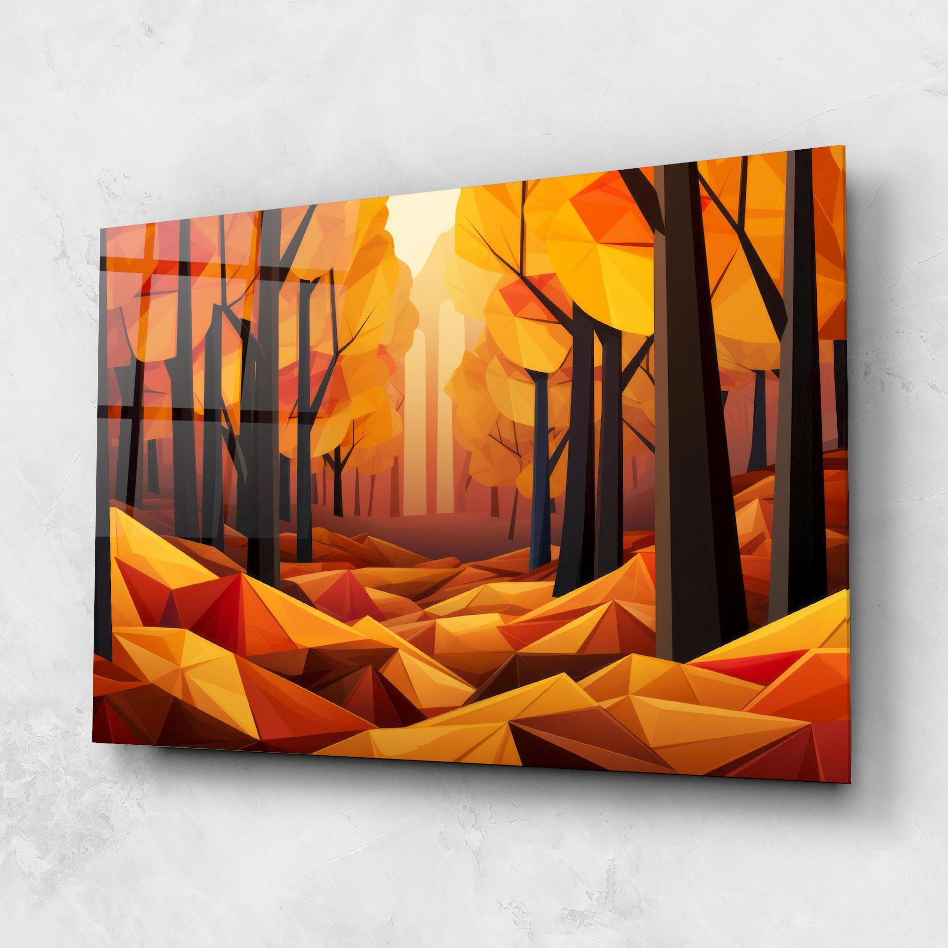 Glasbild Autumn Shapes mockup 1
