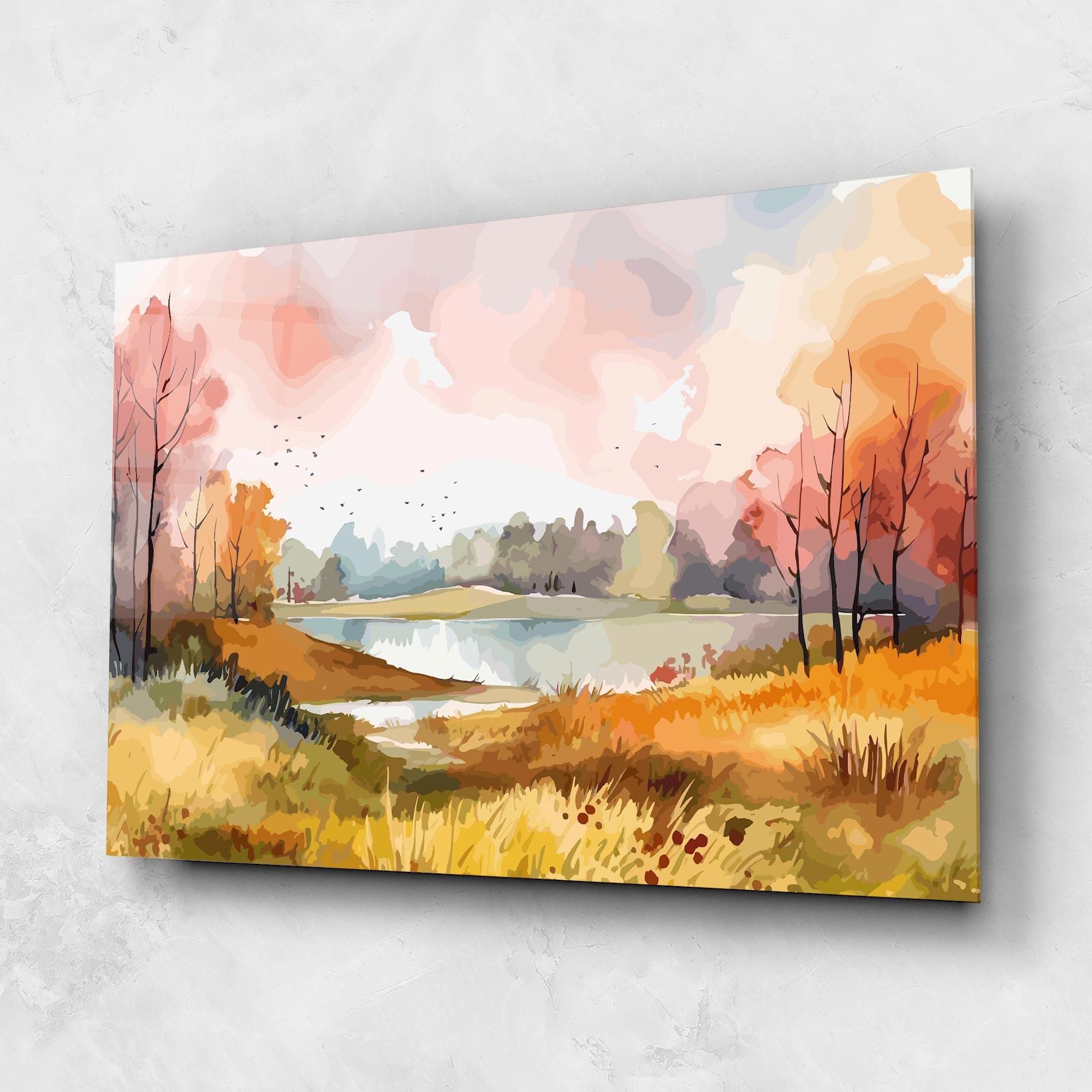 Glasbild Autumn Watercolor mockup 1