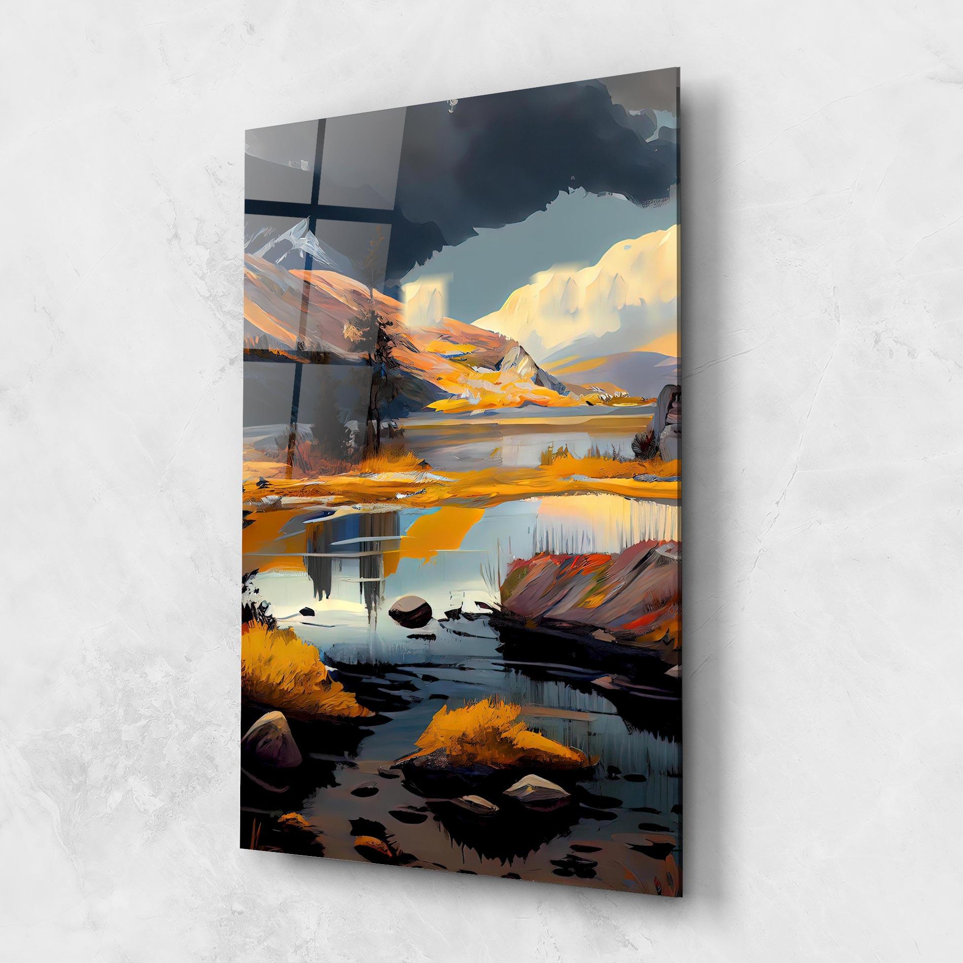Glasbild Autumn Landscape mockup 1