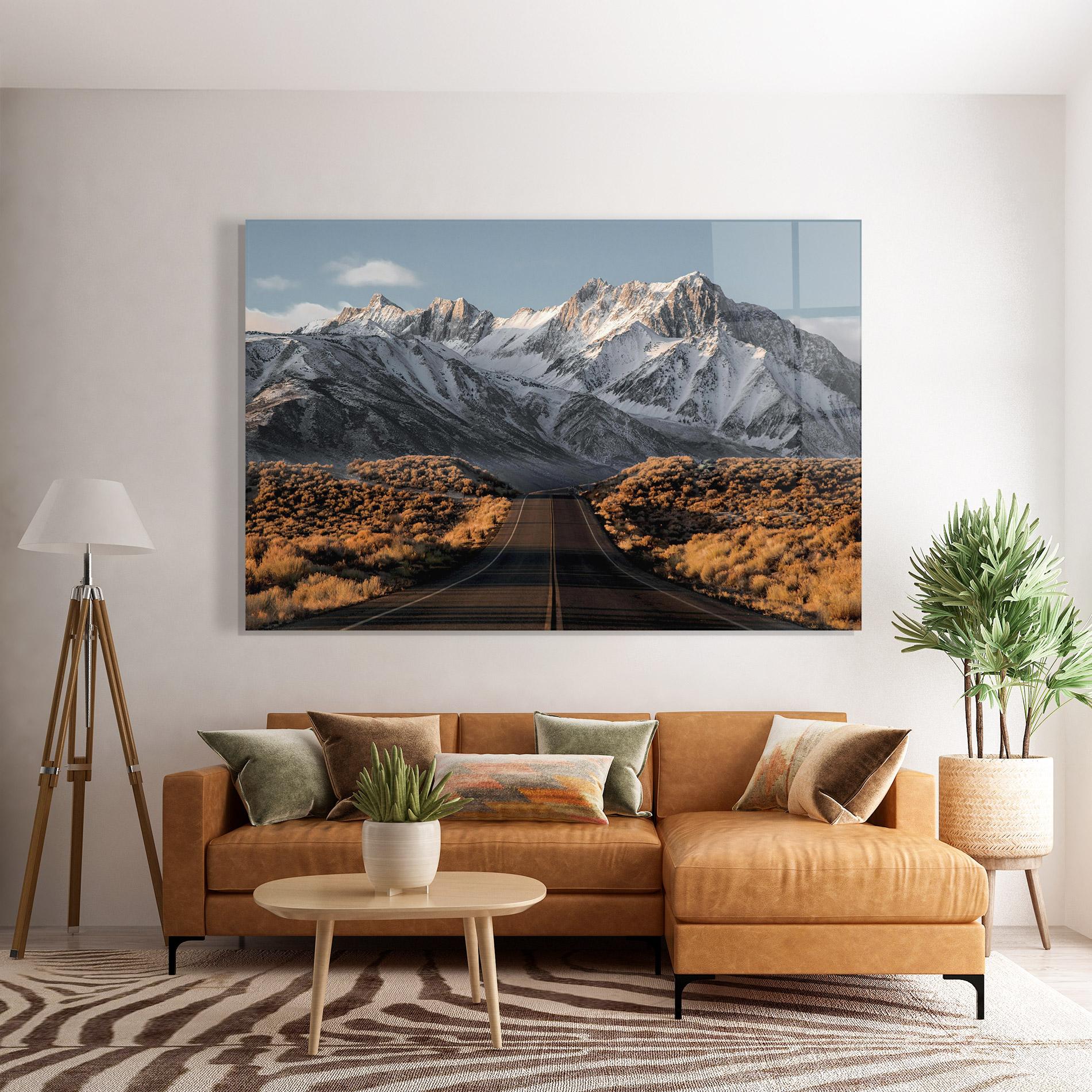 Glasbild Autumn Mountain View mockup 7