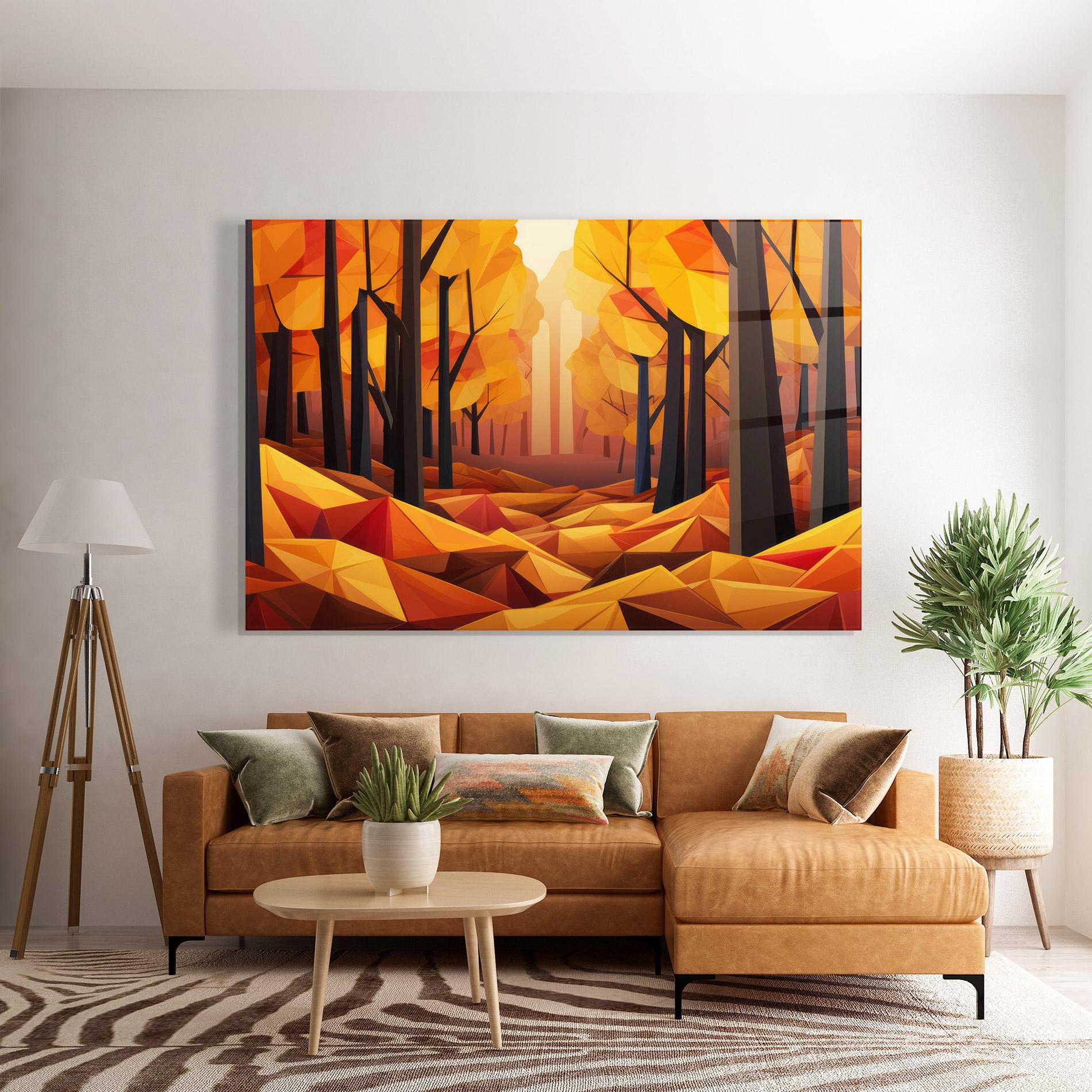 Glasbild Autumn Shapes mockup 7