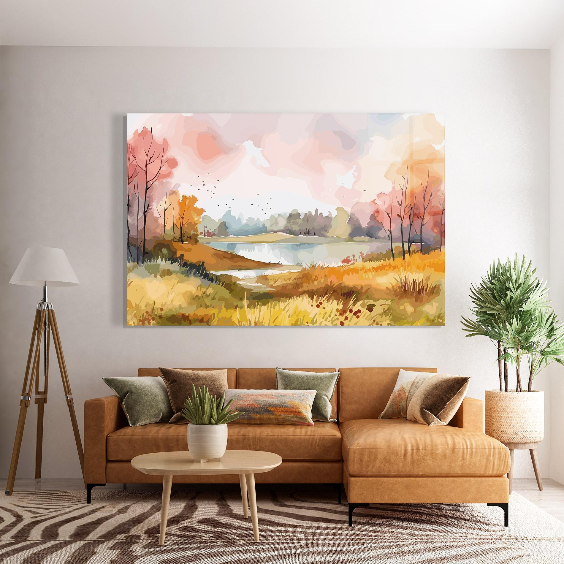 Glasbild Autumn Watercolor mockup 7