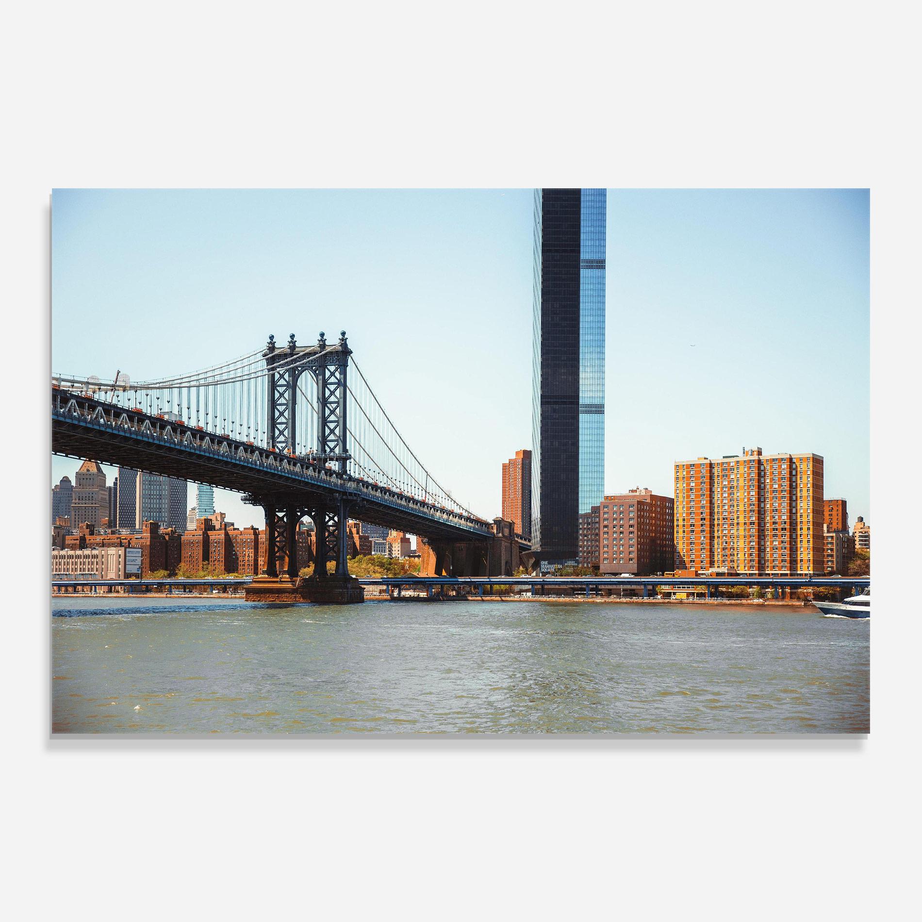 Glasbild Big City Bridge mockup 0