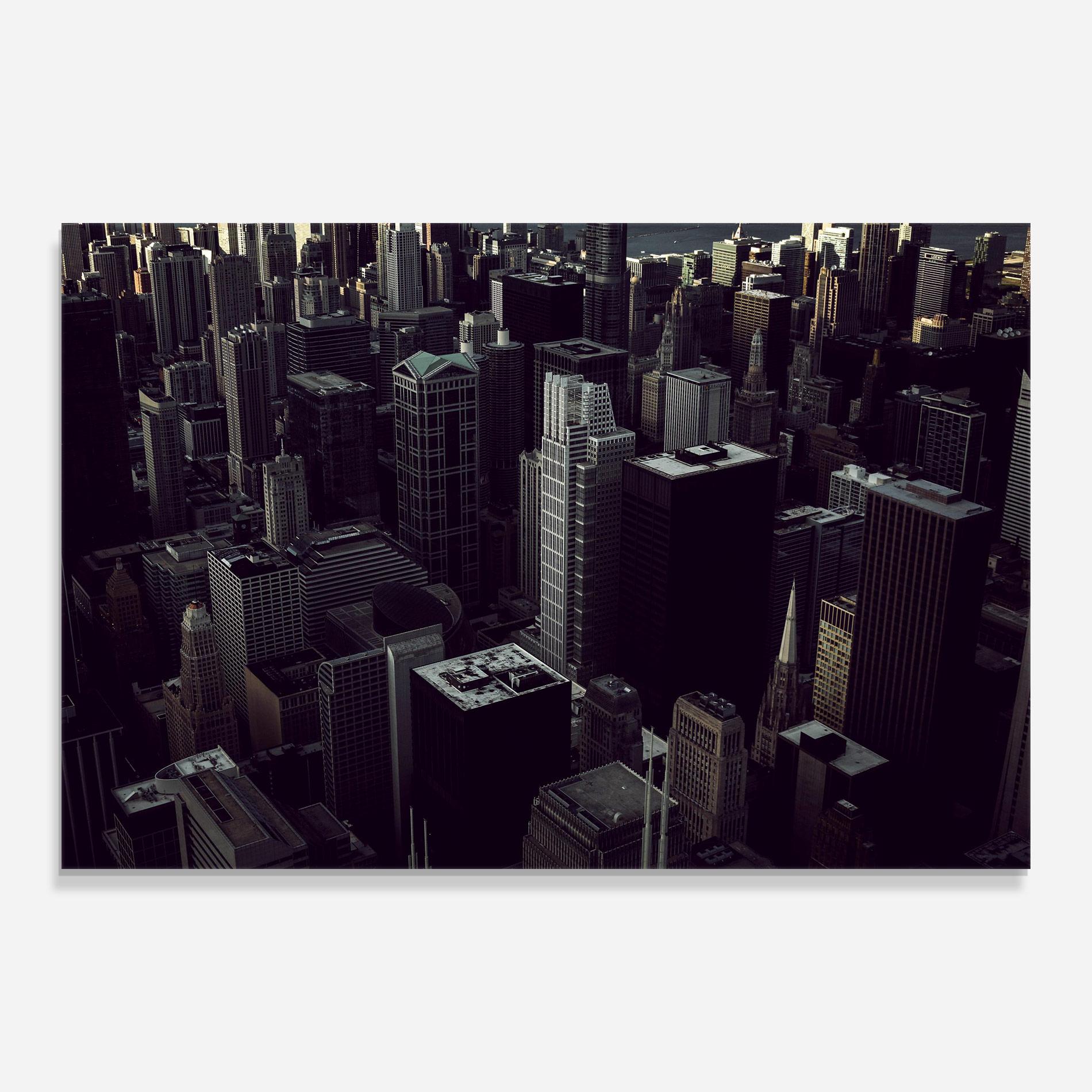 Glasbild Black Cream Building mockup 0