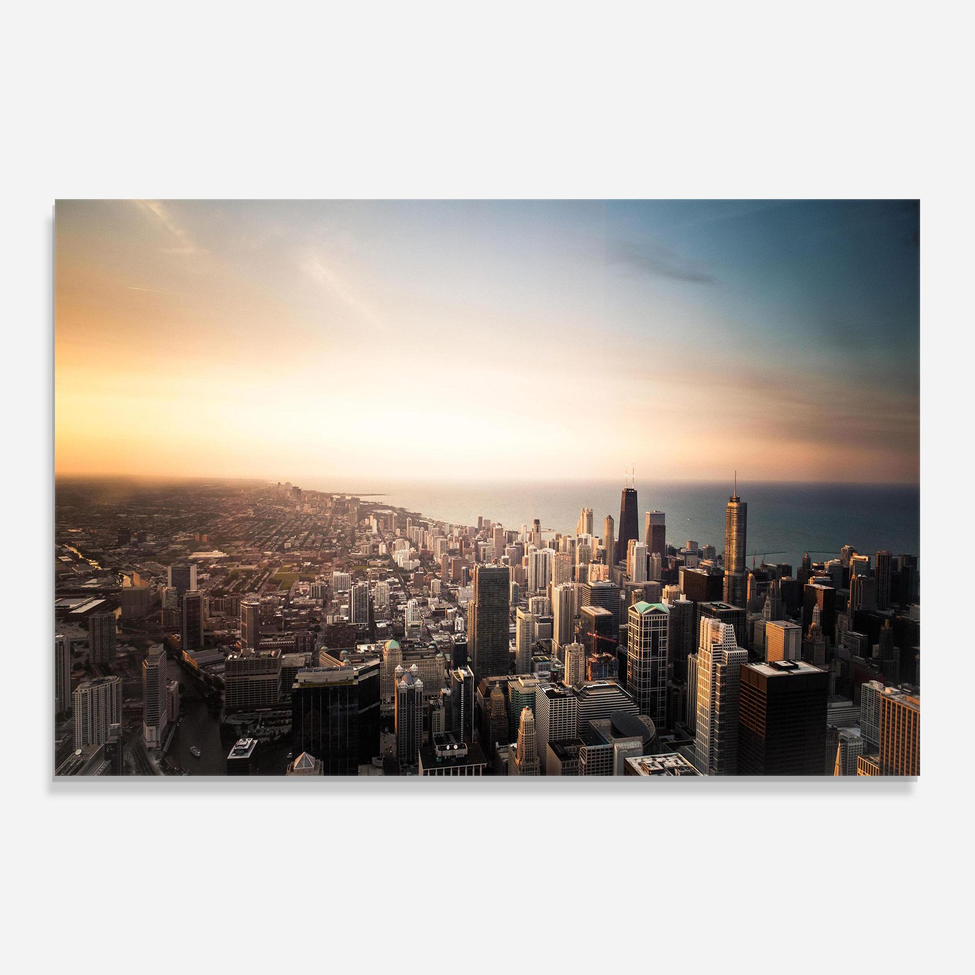 Glasbild City Buildings mockup 0