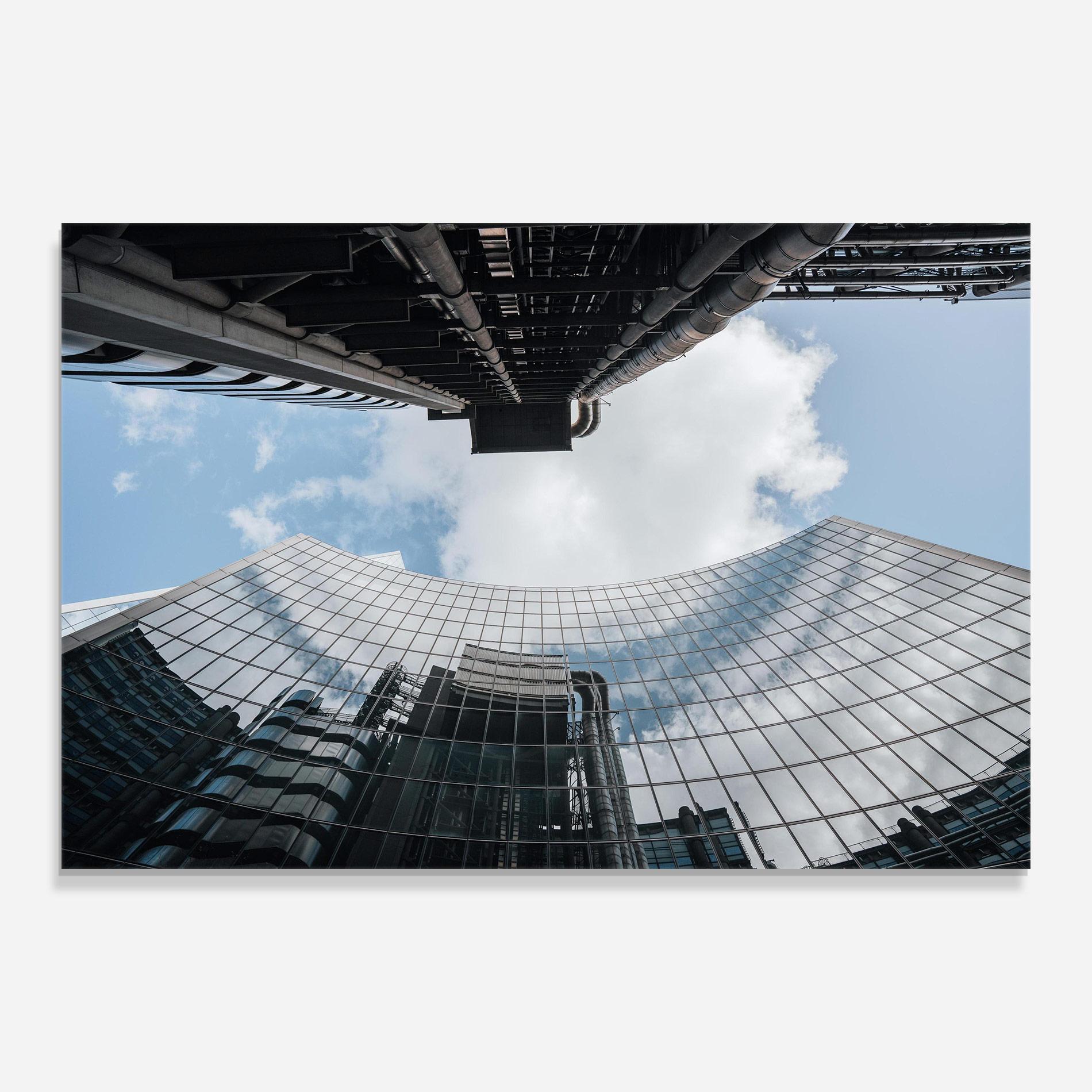 Glasbild Cloud Big Building mockup 0