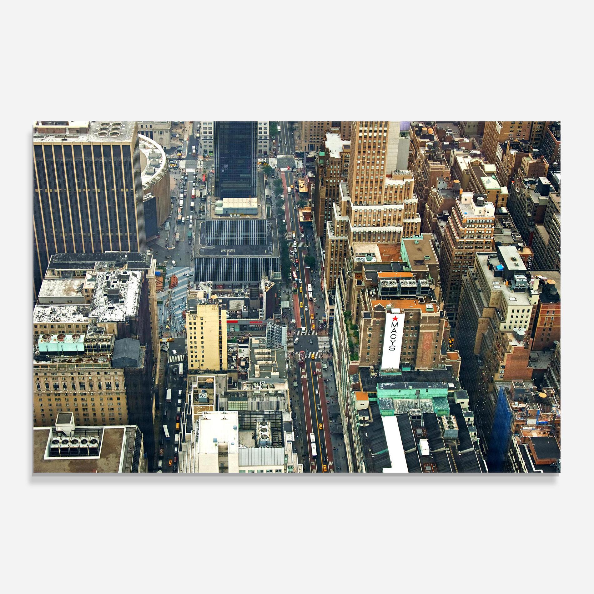 Glasbild Cream Tall Building mockup 0