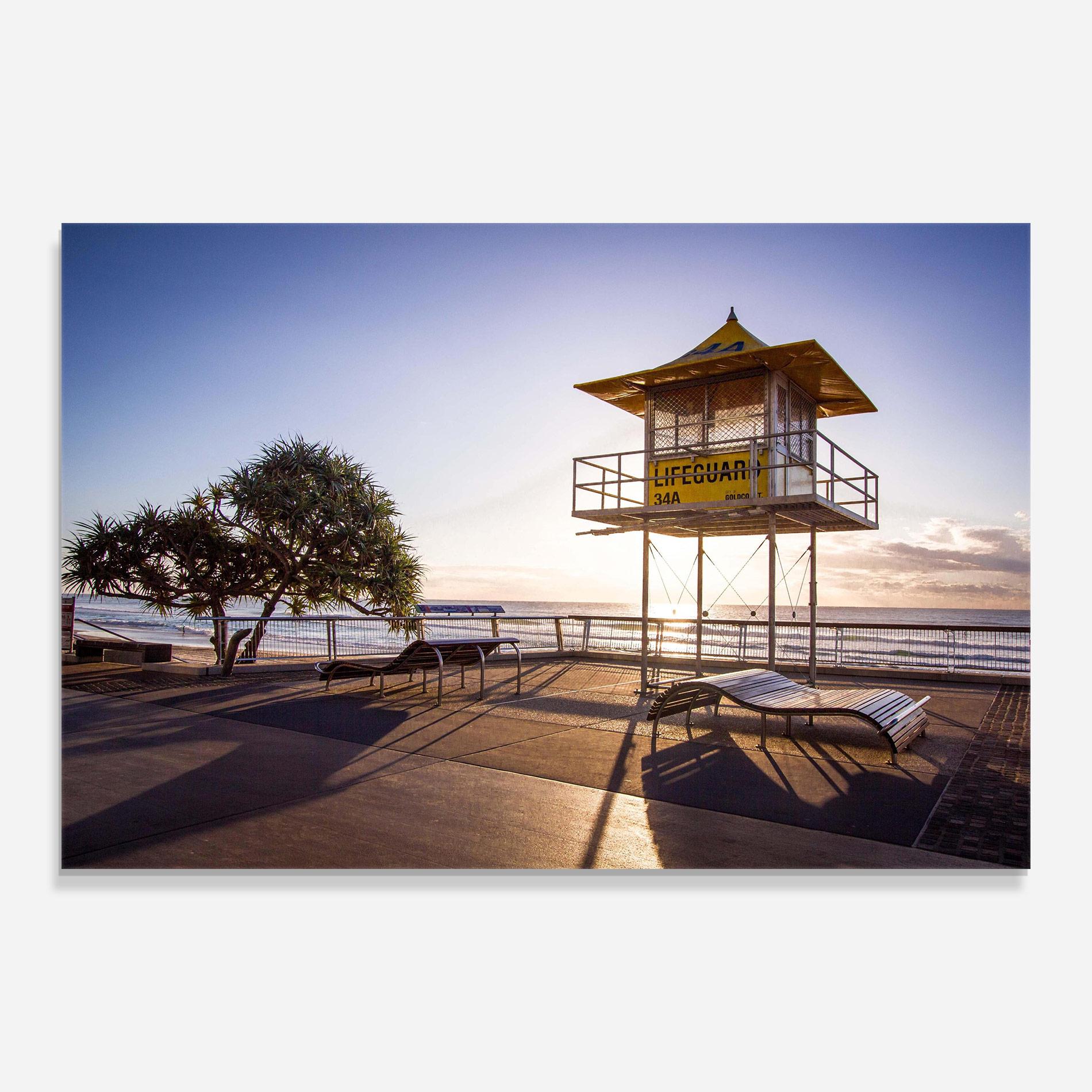 Glasbild Sunny Building Day mockup 0