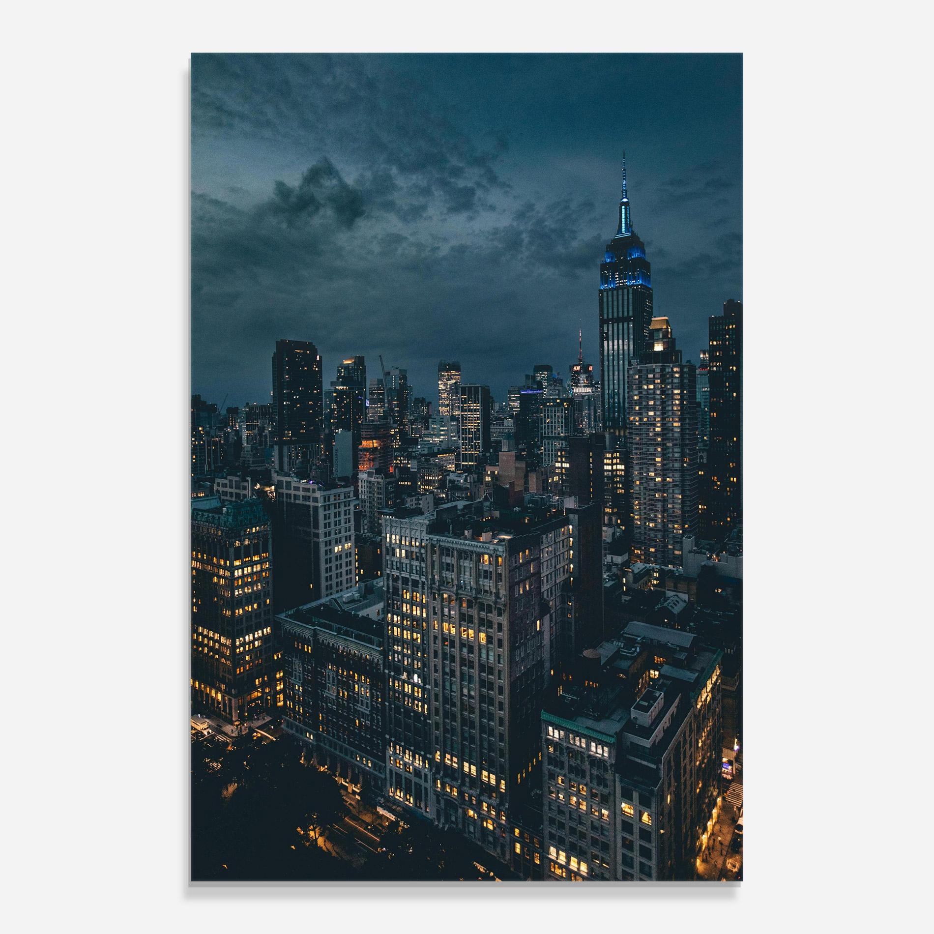 Glasbild City Night mockup 0
