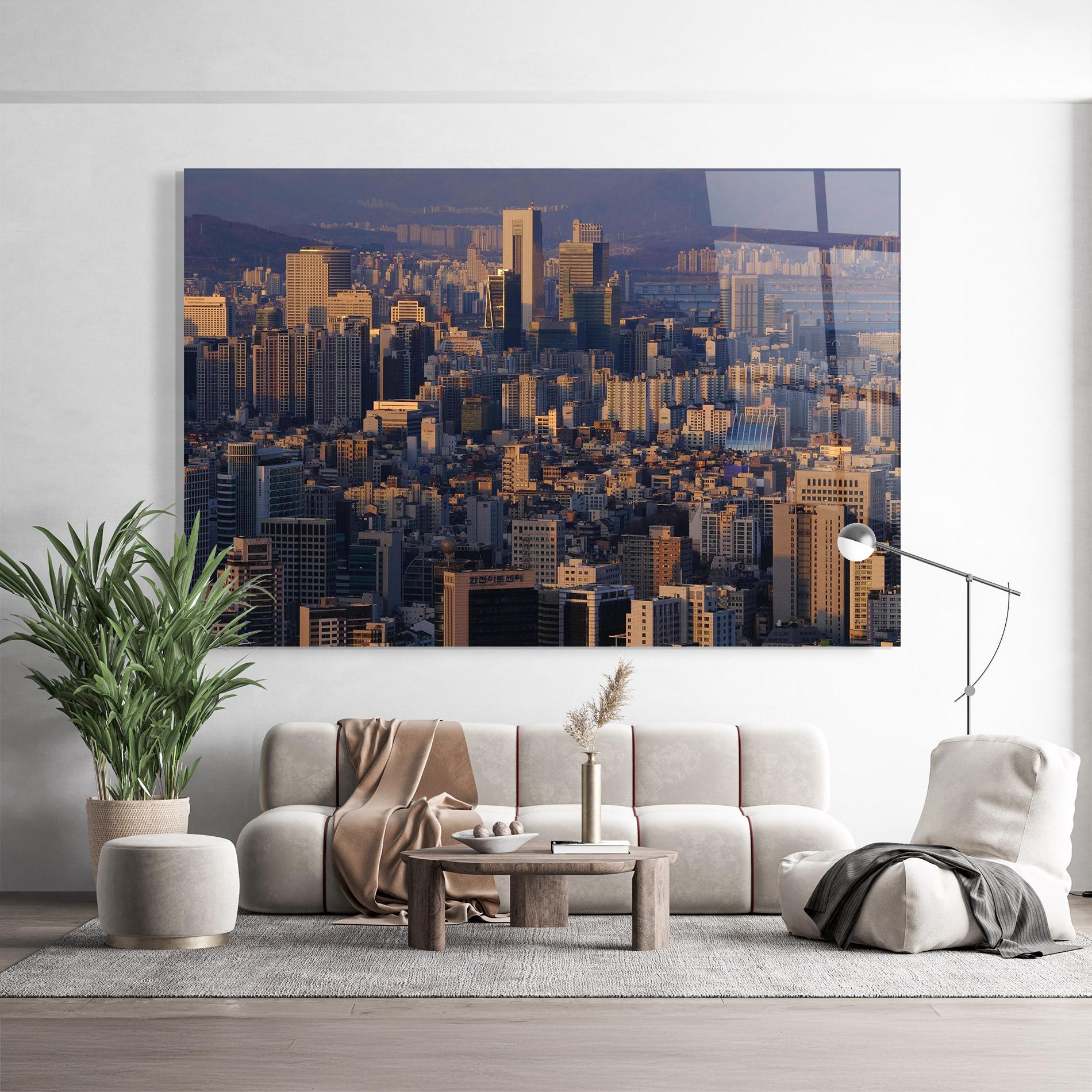 Glasbild Big City mockup 9