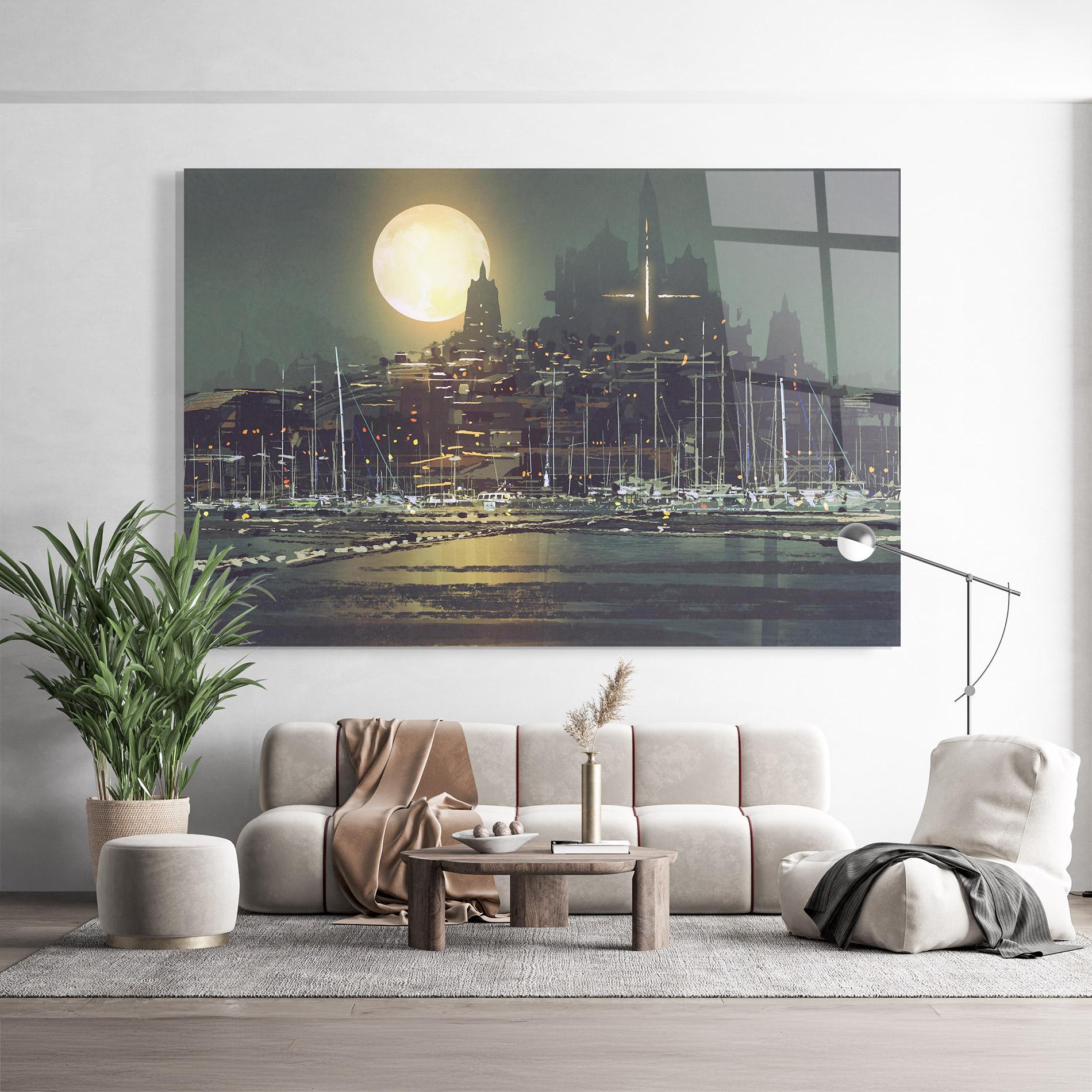 Glasbild City Port mockup 9