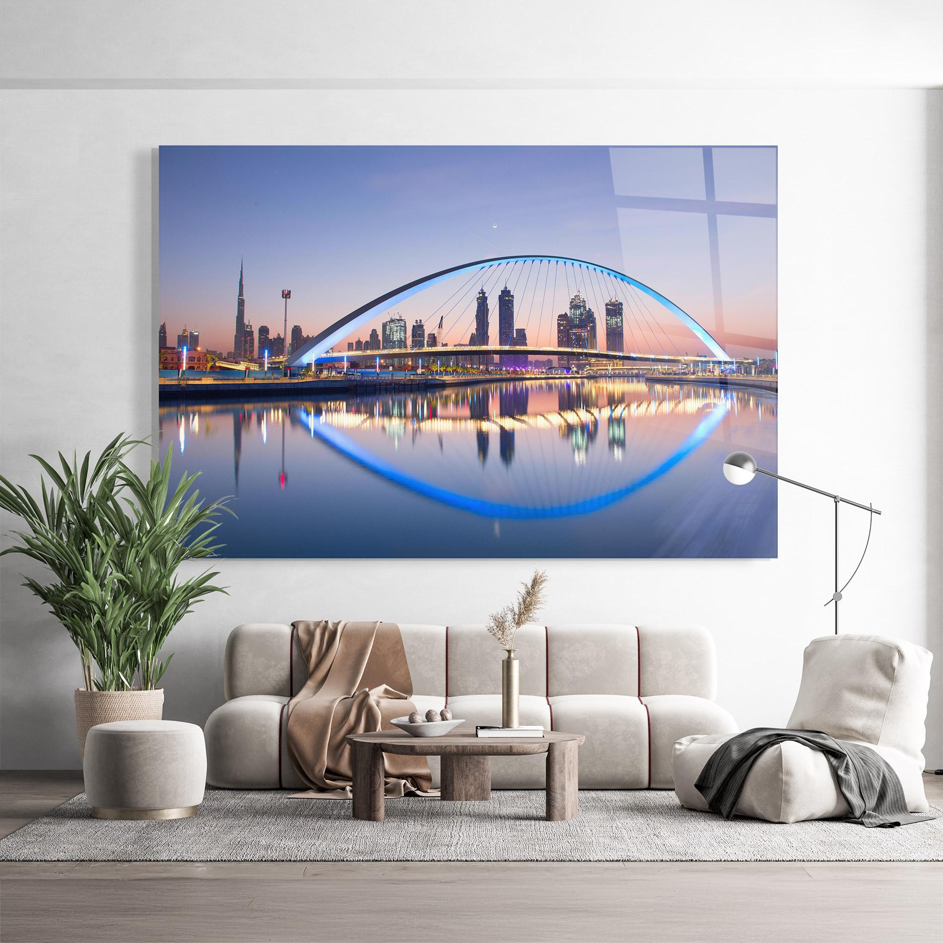 Glasbild Dubai View mockup 9