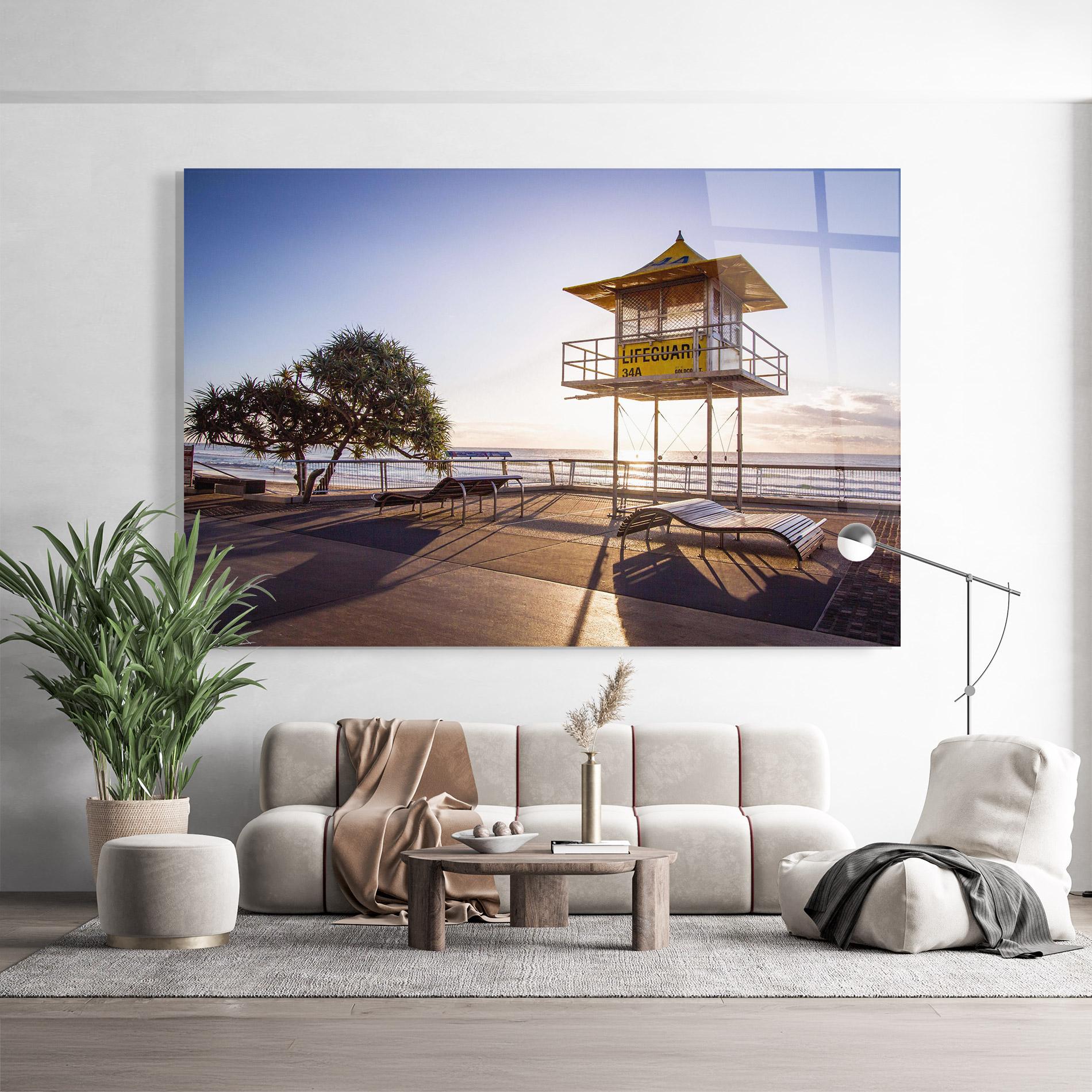 Glasbild Sunny Building Day mockup 9