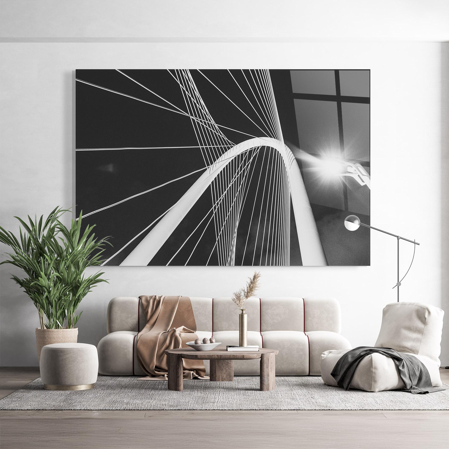 Glasbild White Glass Building mockup 9