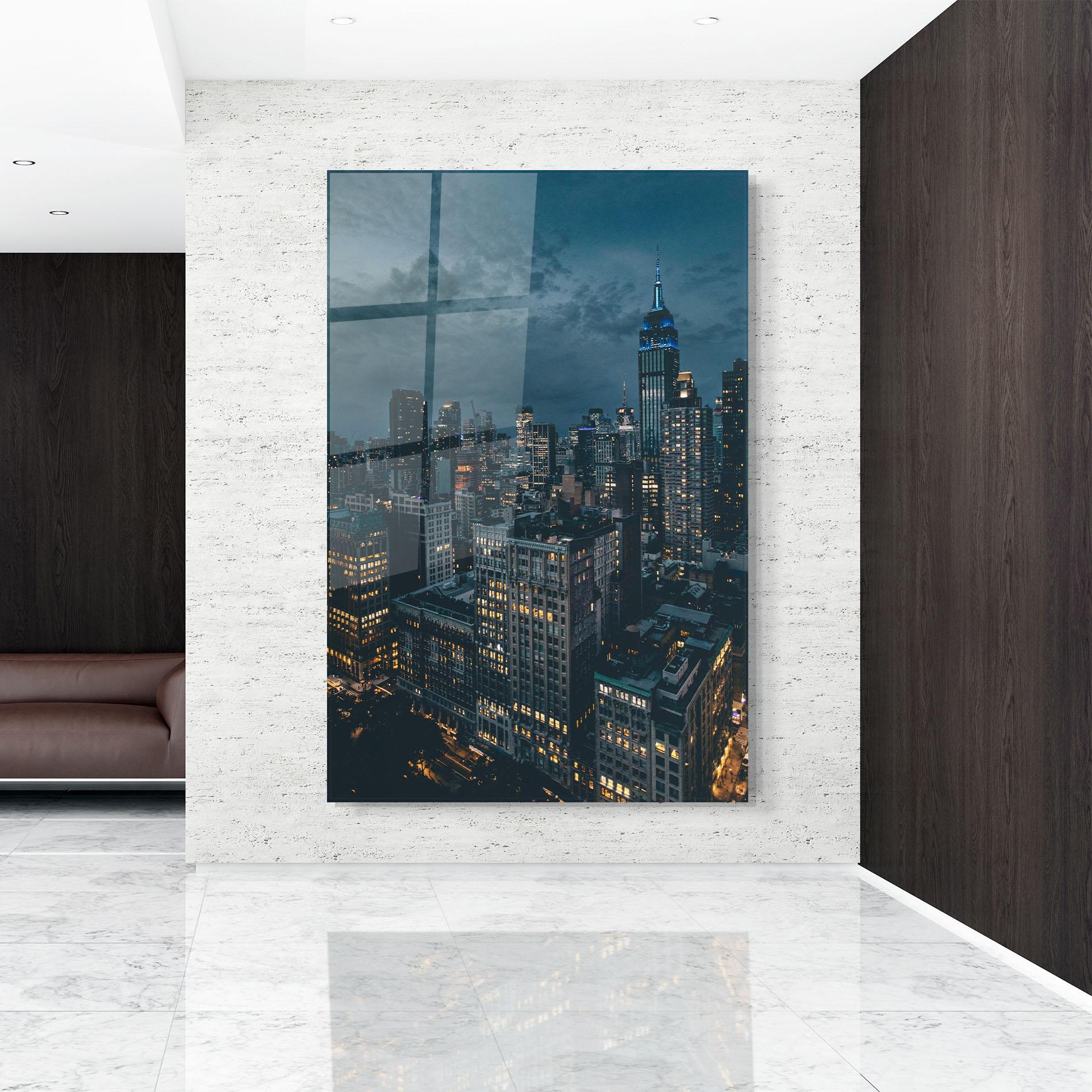 Glasbild City Night mockup 9