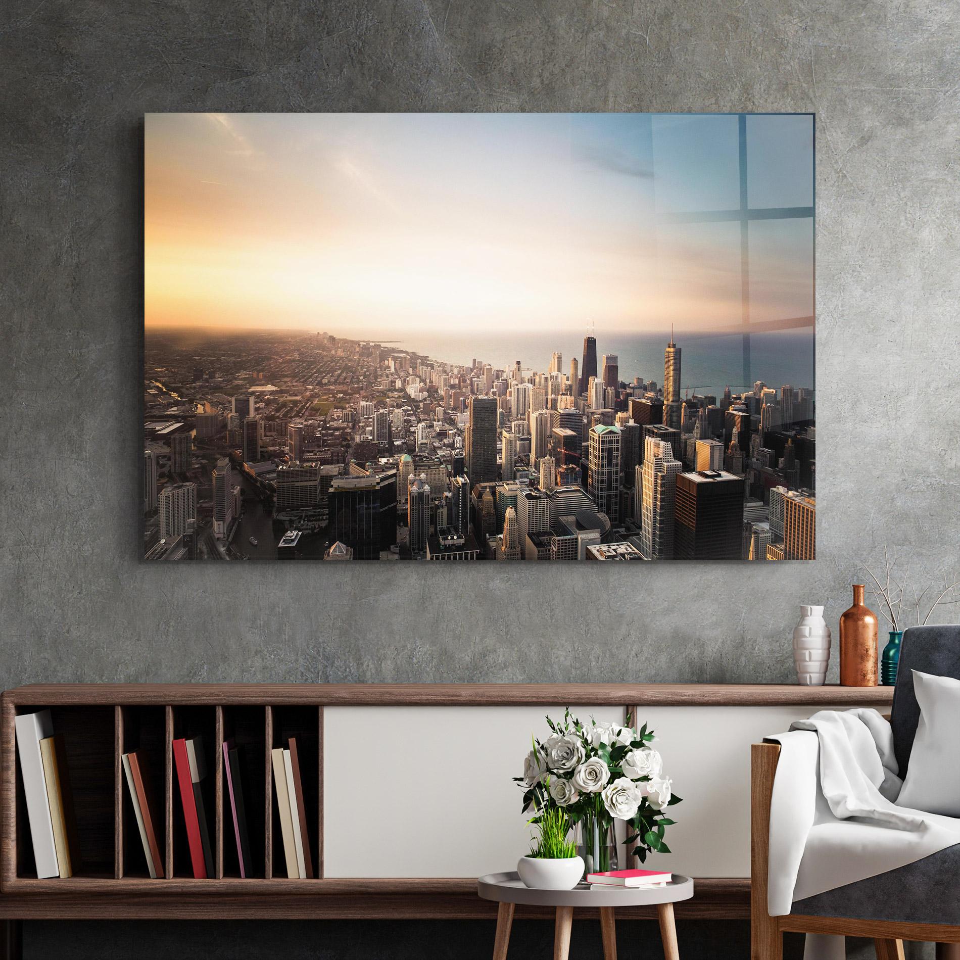 Glasbild City Buildings mockup 2